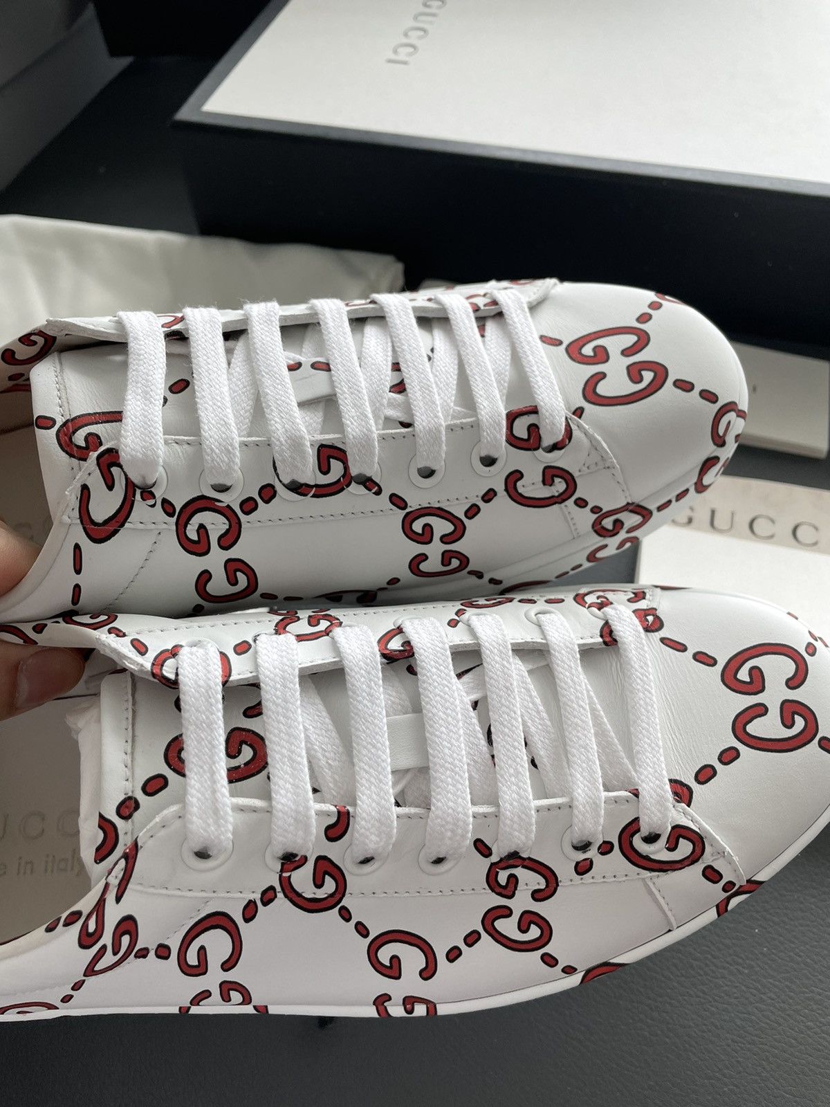 Gucci Brand New Limited Edition Runway Apollo Leather ACE Sneaker Size US 6.5 / EU 39-40 - 21 Thumbnail