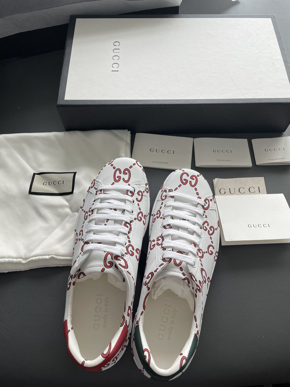 Gucci Brand New Limited Edition Runway Apollo Leather ACE Sneaker Size US 6.5 / EU 39-40 - 12 Thumbnail