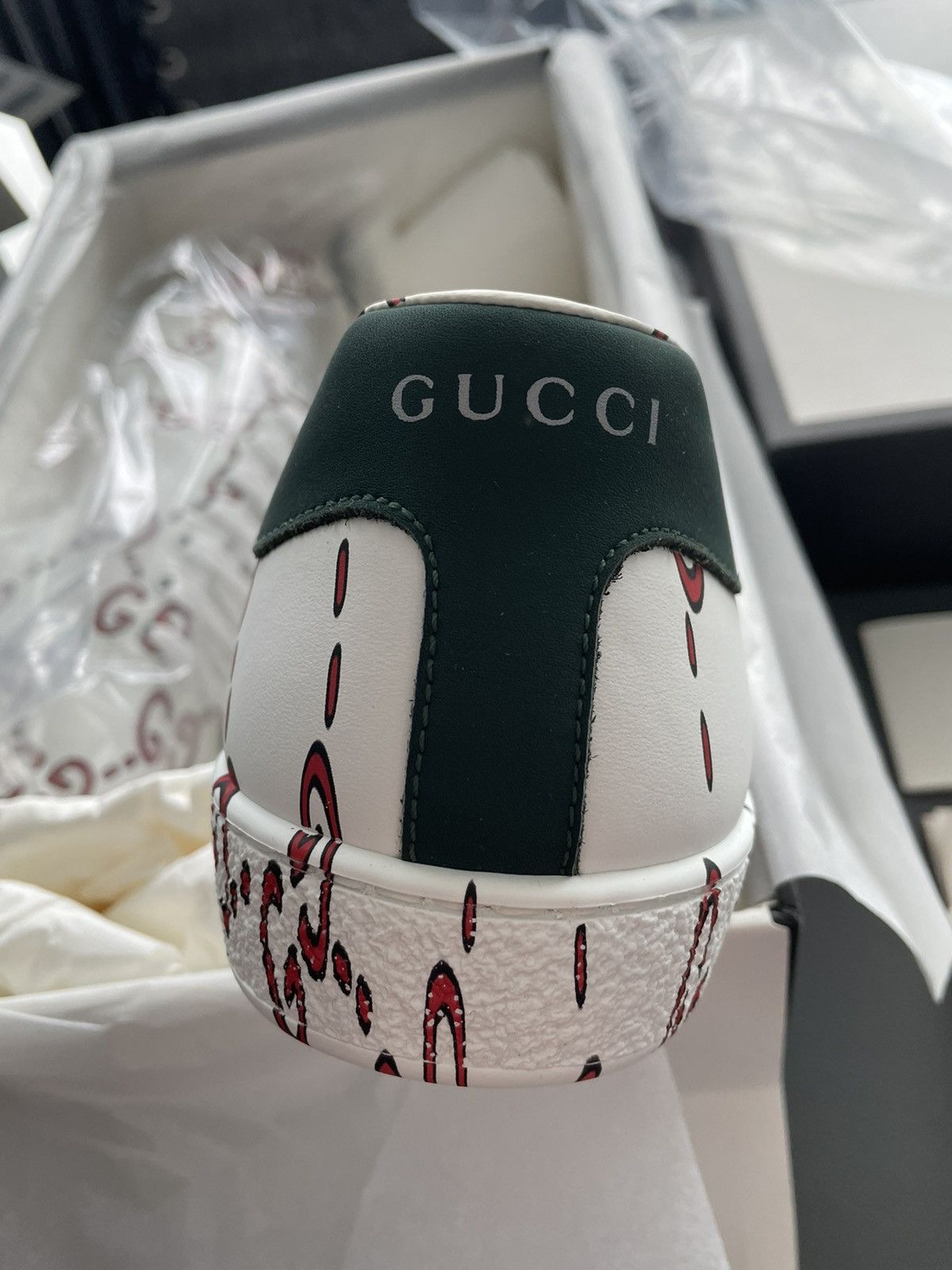 Gucci Brand New Limited Edition Runway Apollo Leather ACE Sneaker Size US 6.5 / EU 39-40 - 7 Thumbnail