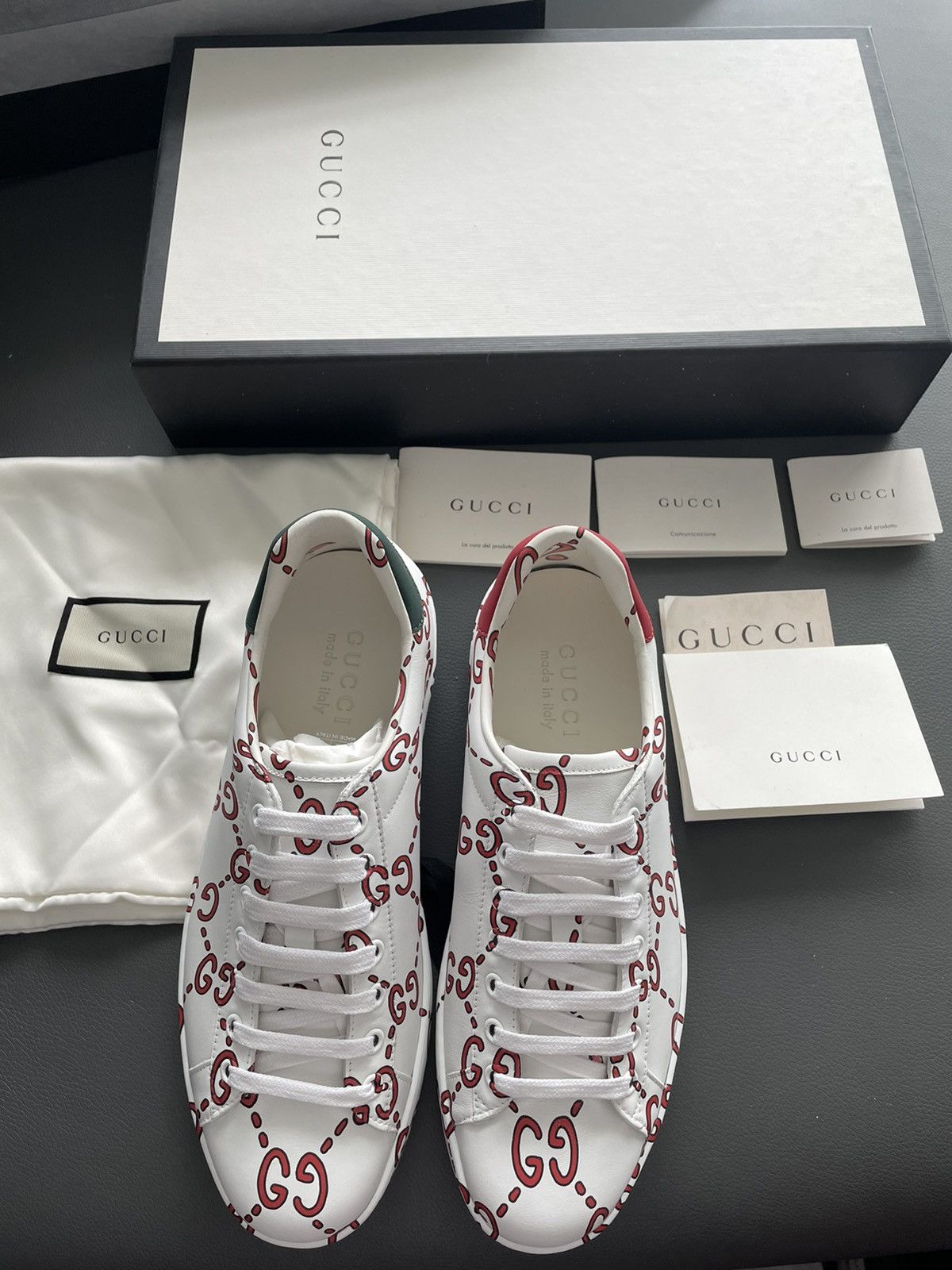 Gucci Brand New Limited Edition Runway Apollo Leather ACE Sneaker Size US 6.5 / EU 39-40 - 18 Thumbnail