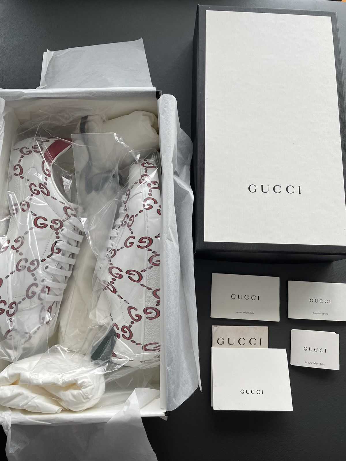 Gucci Brand New Limited Edition Runway Apollo Leather ACE Sneaker Size US 6.5 / EU 39-40 - 10 Thumbnail