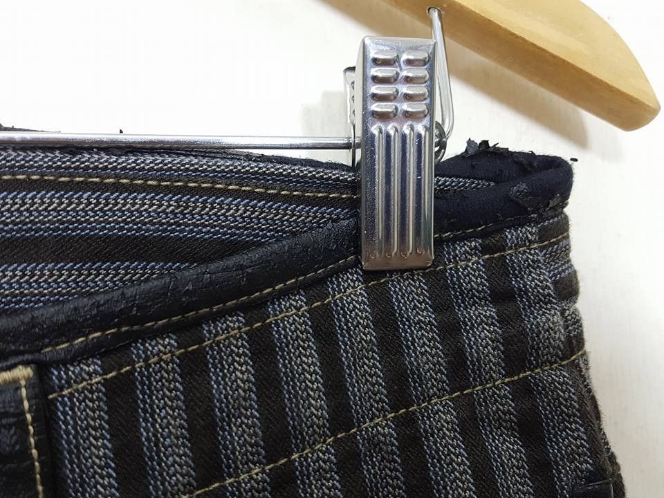 Japanese Brand Monsieur Nicole Vertical Striped Pant Size US 30 / EU 46 - 14 Thumbnail