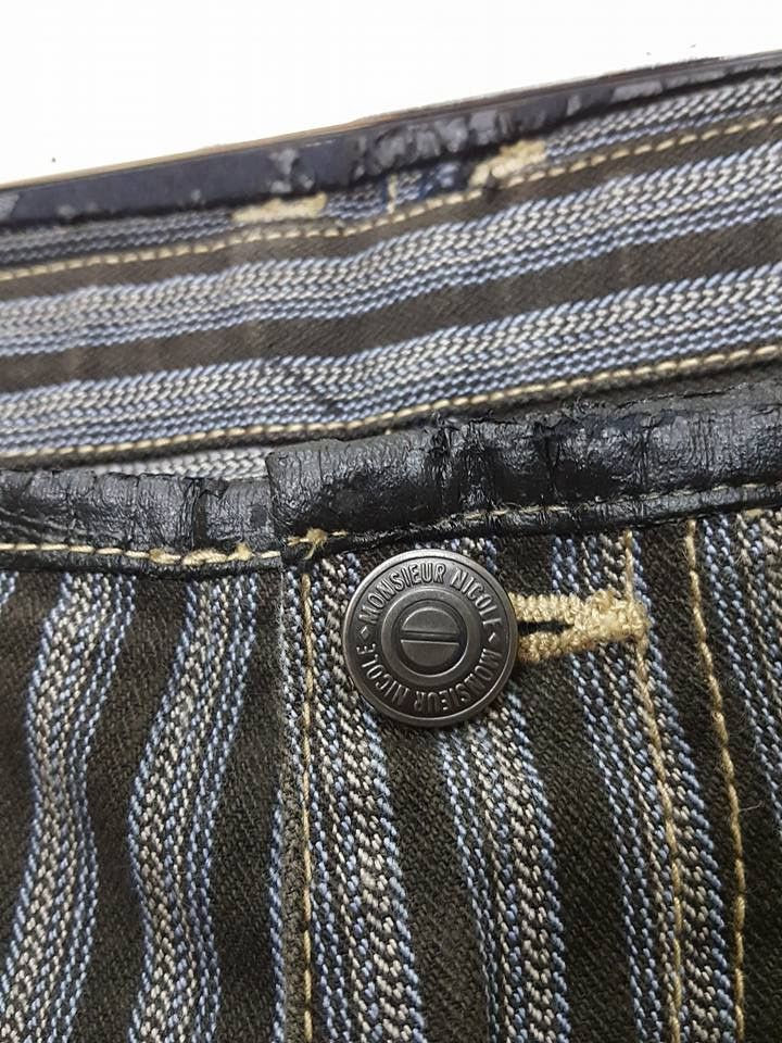 Japanese Brand Monsieur Nicole Vertical Striped Pant Size US 30 / EU 46 - 12 Thumbnail