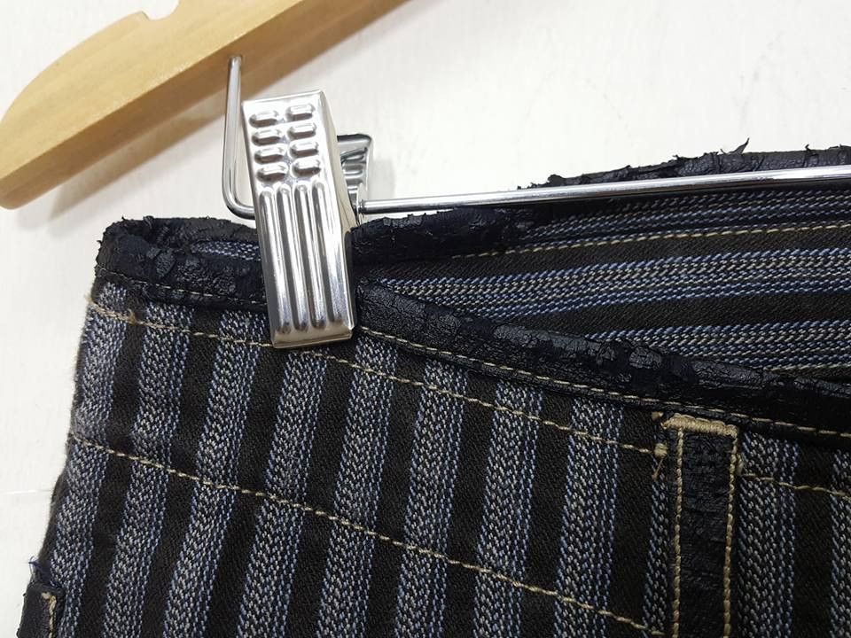 Japanese Brand Monsieur Nicole Vertical Striped Pant Size US 30 / EU 46 - 10 Thumbnail