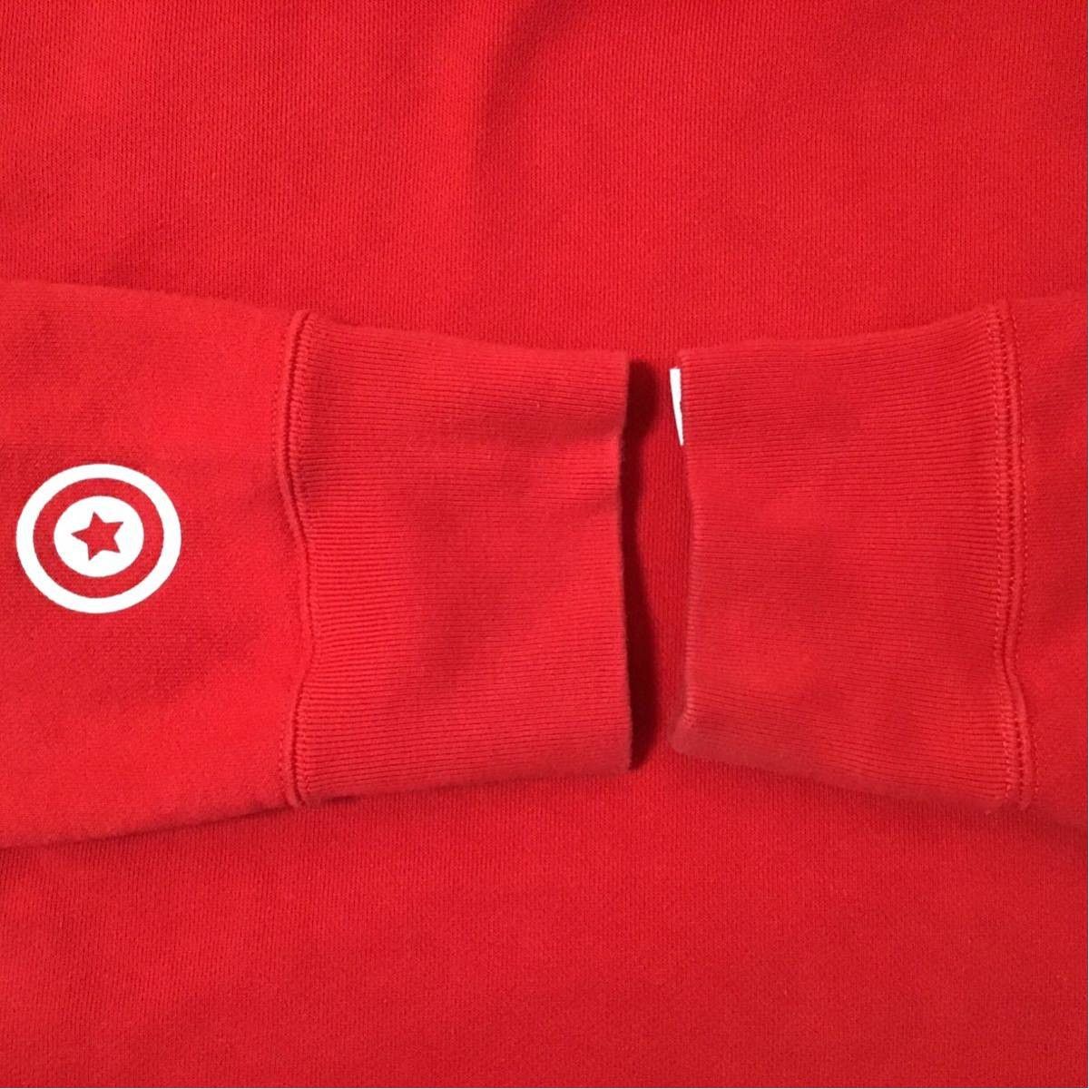 Bape BAPE Shark side zip hoodie red a bathing ape Size US M / EU 48-50 / 2 - 7 Thumbnail