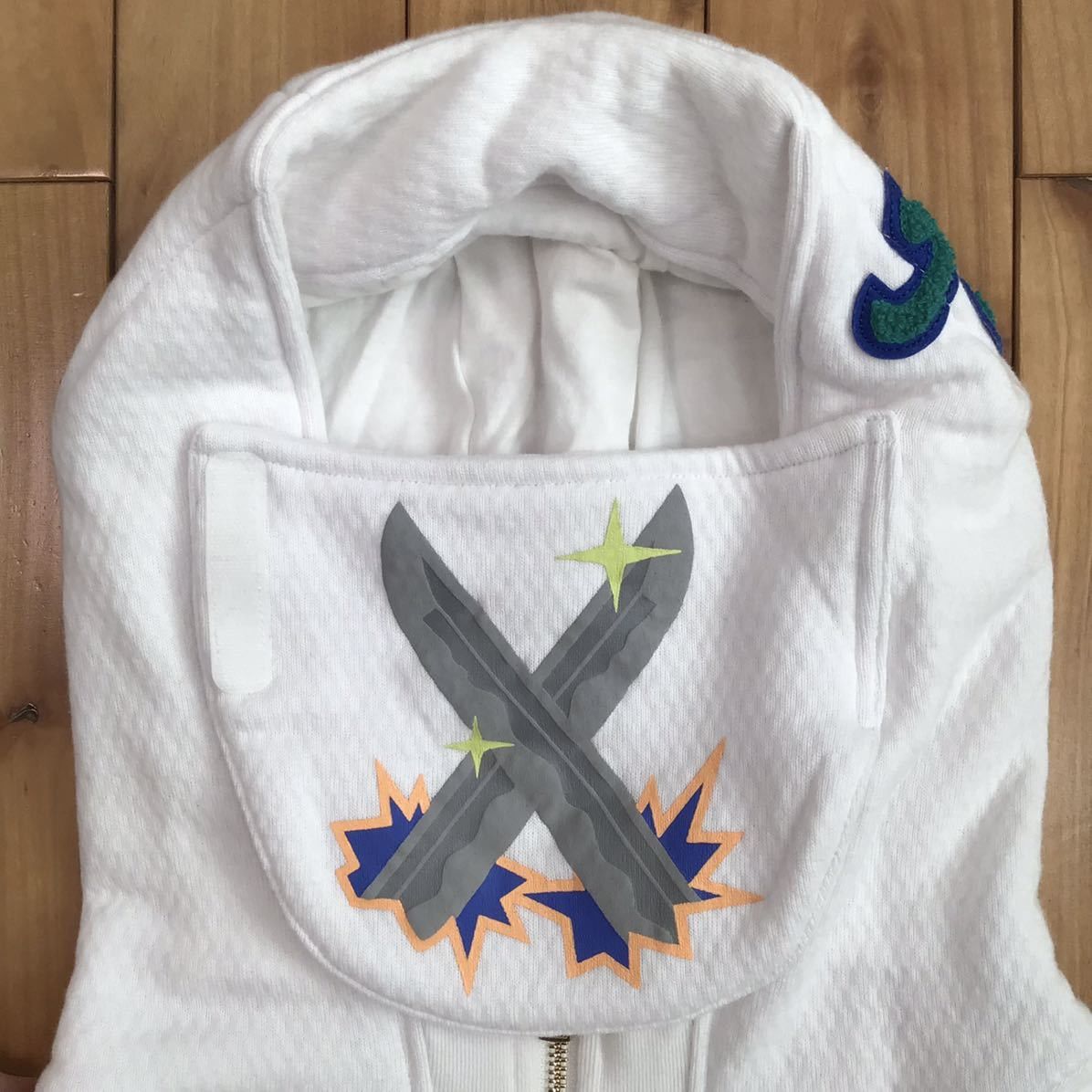 Bape BAPE NINJA ZIP HOODIE White a bathing ape Size US L / EU 52-54 / 3 - 4 Thumbnail