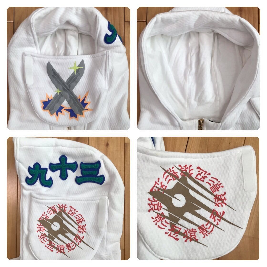 Bape BAPE NINJA ZIP HOODIE White a bathing ape Size US L / EU 52-54 / 3 - 3 Thumbnail