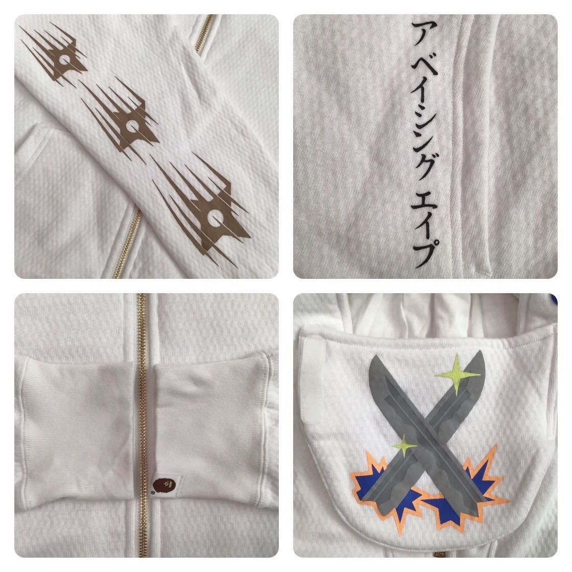 Bape BAPE NINJA ZIP HOODIE White a bathing ape Size US L / EU 52-54 / 3 - 8 Thumbnail