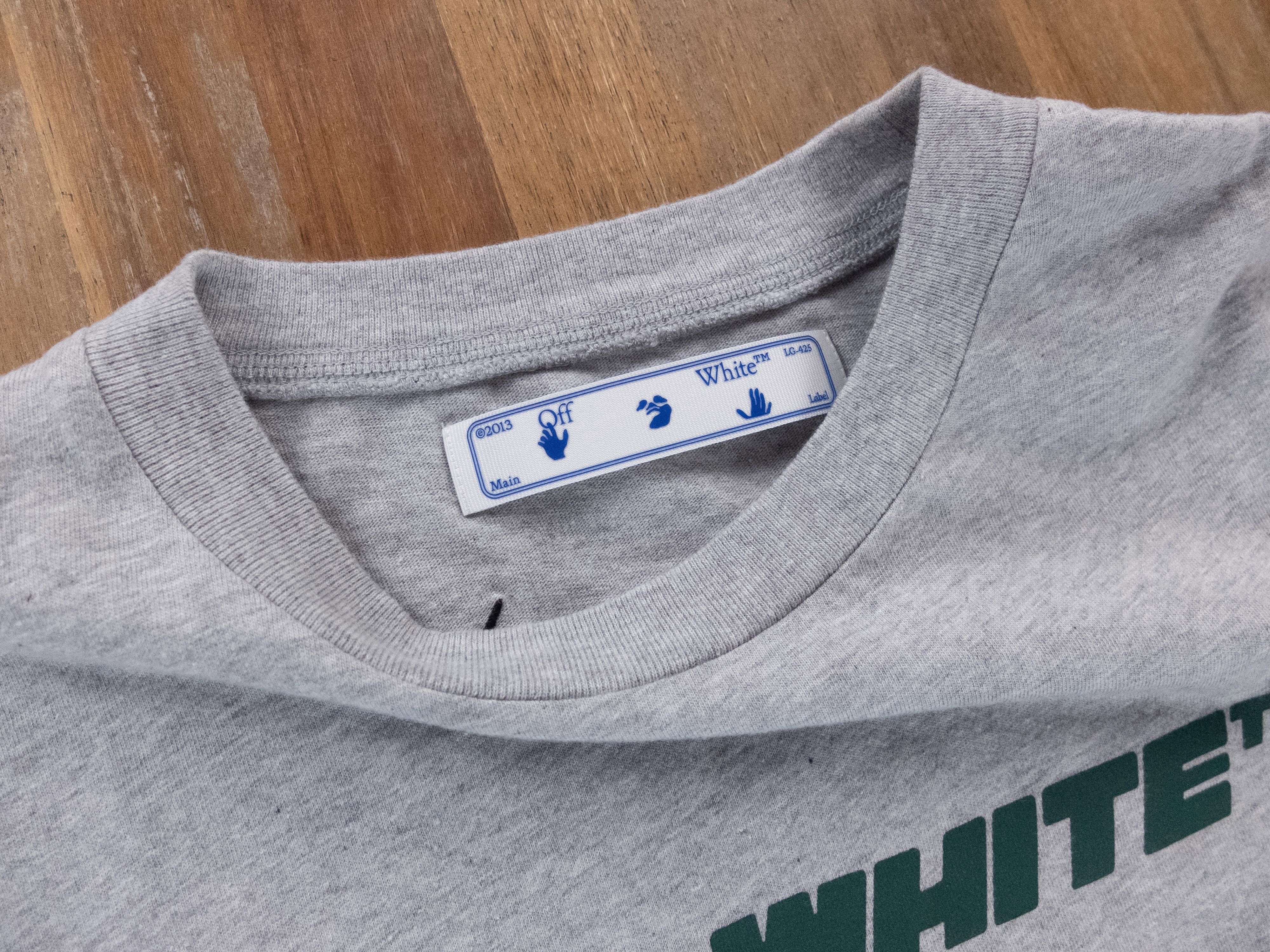Off-White OFF-WHITE gray Trellis worker print t-shirt Small - NWT Size US S / EU 44-46 / 1 - 4 Thumbnail