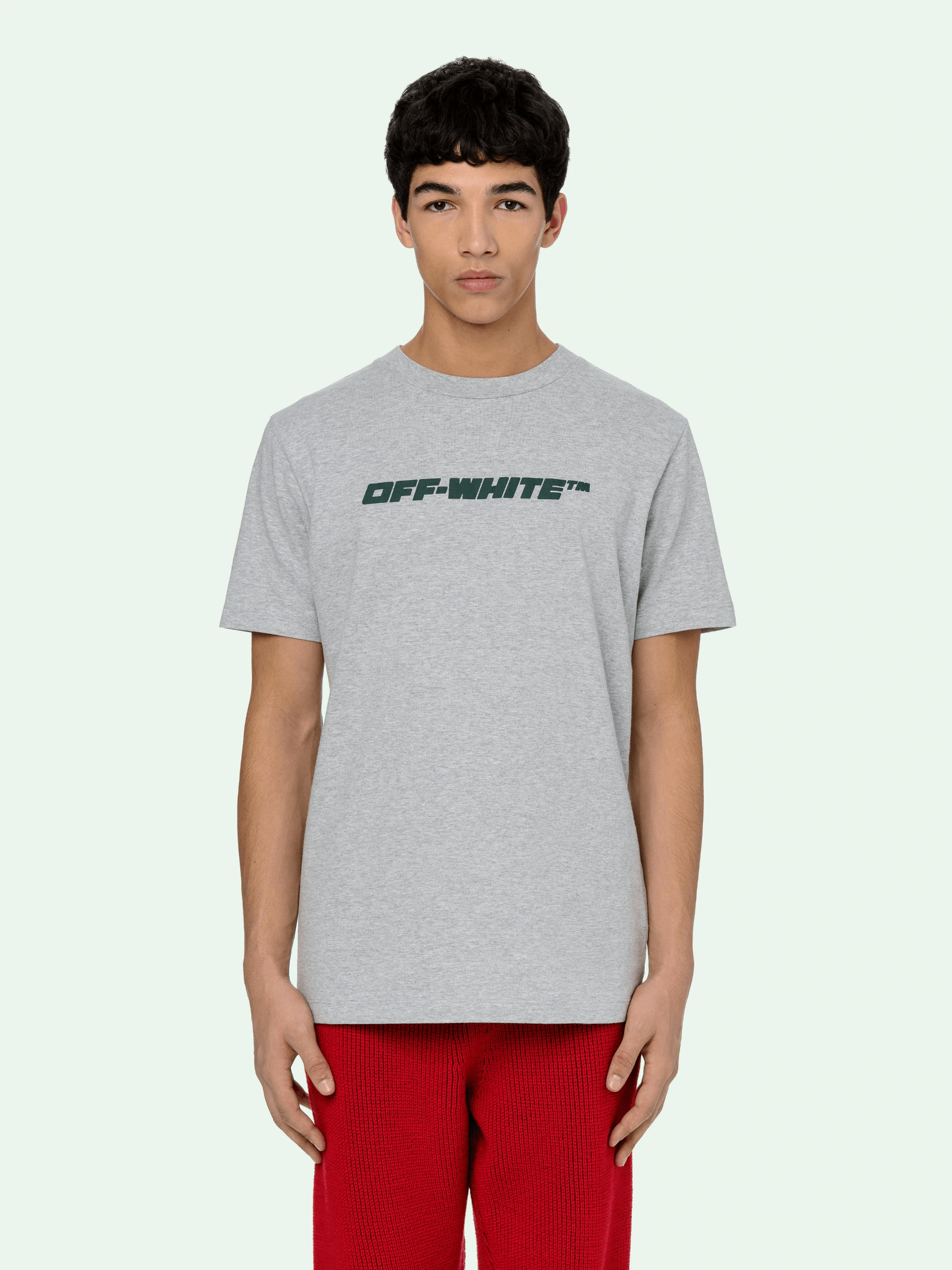 Off-White OFF-WHITE gray Trellis worker print t-shirt Small - NWT Size US S / EU 44-46 / 1 - 1 Thumbnail