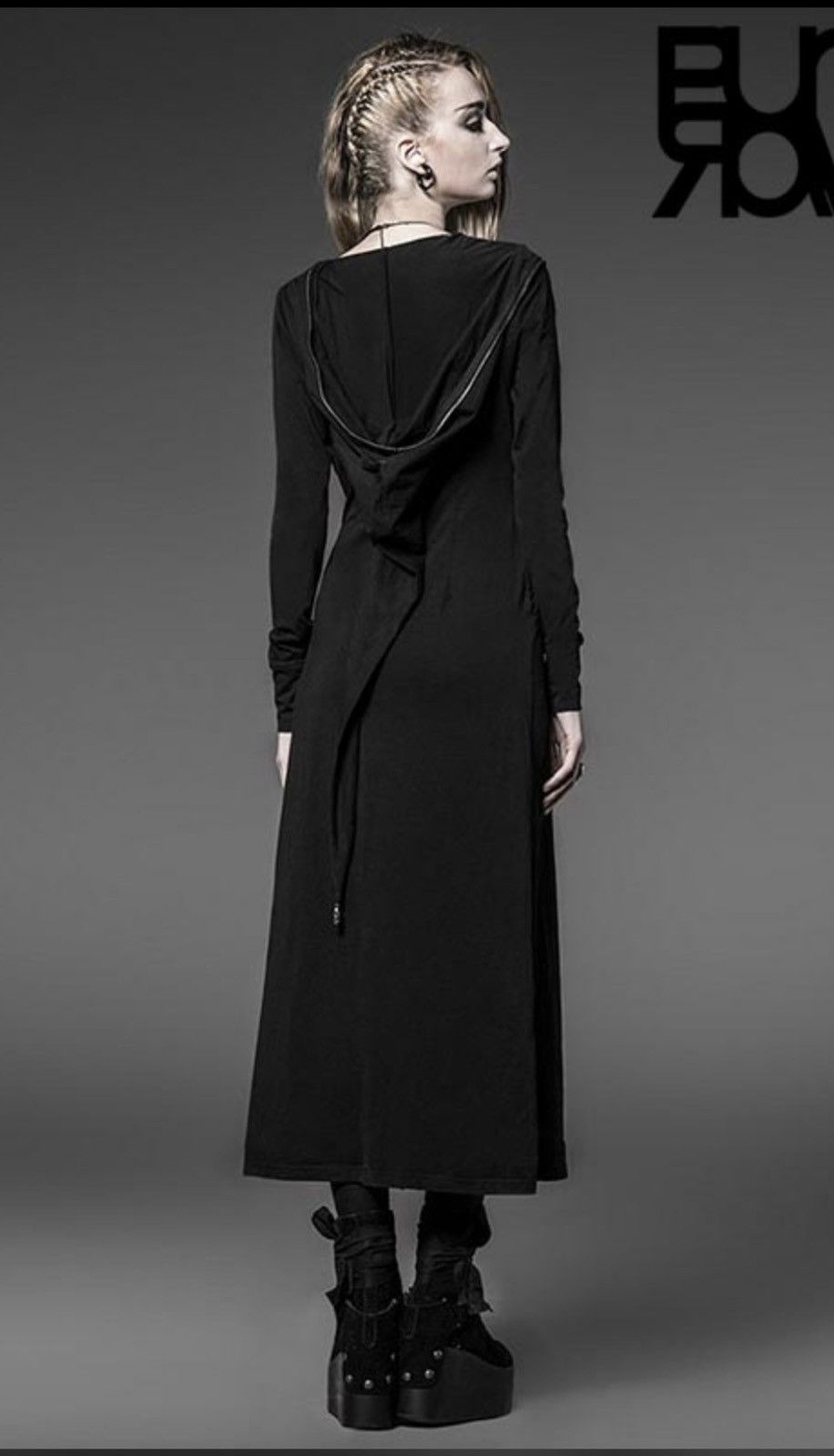 Japanese Brand PUNK RAVE SORCERESS WITCH LONG COAT WITH POINTED HOODIE Size US XS / EU 42 / 0 - 4 Thumbnail