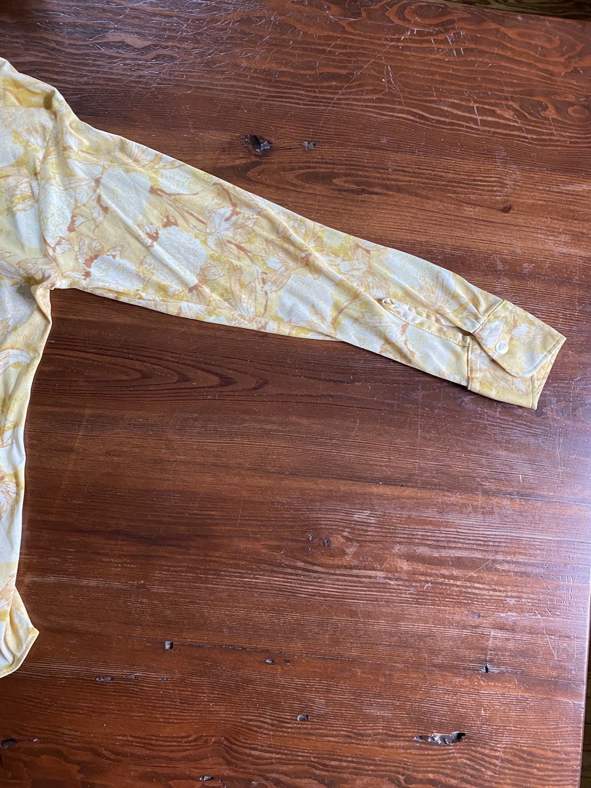 Retrofit × Vintage Vintage 60’s Fashion Knits Flowers Long Sleeve Button Up Size US M / EU 48-50 / 2 - 11 Thumbnail