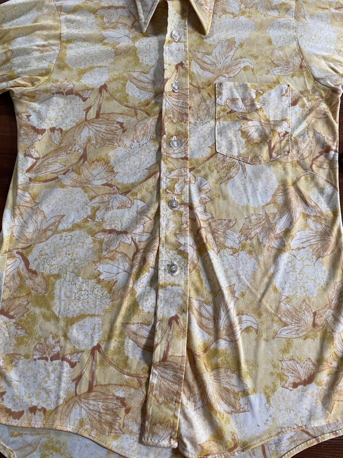 Retrofit × Vintage Vintage 60’s Fashion Knits Flowers Long Sleeve Button Up Size US M / EU 48-50 / 2 - 2 Thumbnail