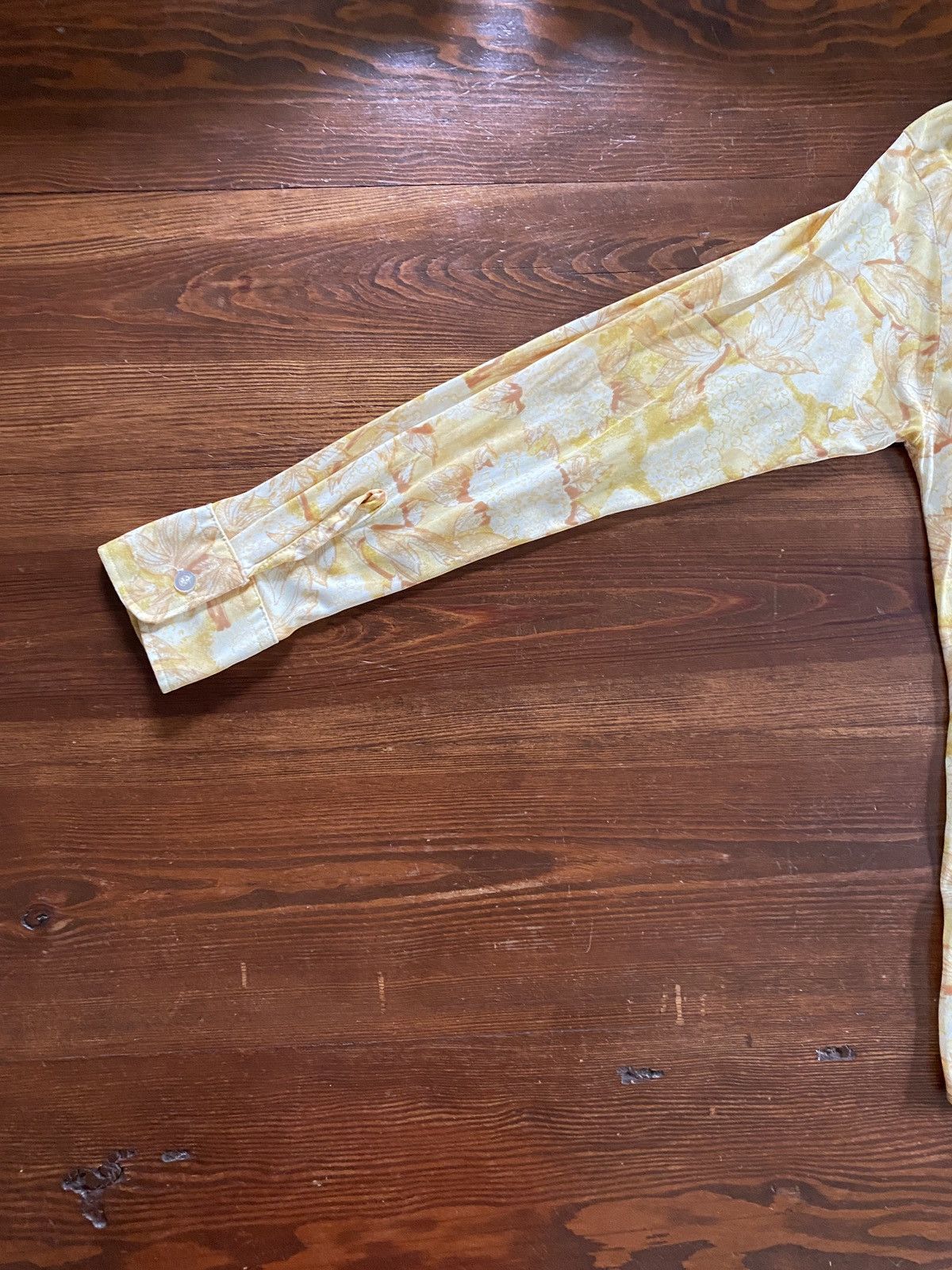 Retrofit × Vintage Vintage 60’s Fashion Knits Flowers Long Sleeve Button Up Size US M / EU 48-50 / 2 - 10 Thumbnail