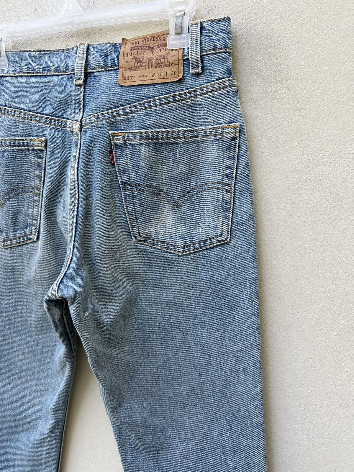 Levi's Vintage 1998 Levi’s 517 Orange Tab Denim Bootcut Jeans Size US 30 / EU 46 - 14 Thumbnail