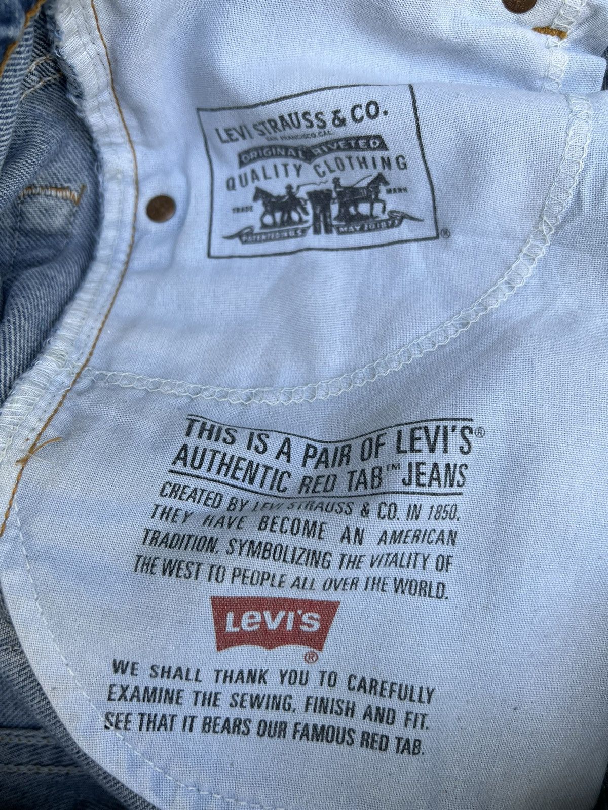Levi's Vintage 1998 Levi’s 517 Orange Tab Denim Bootcut Jeans Size US 30 / EU 46 - 18 Thumbnail