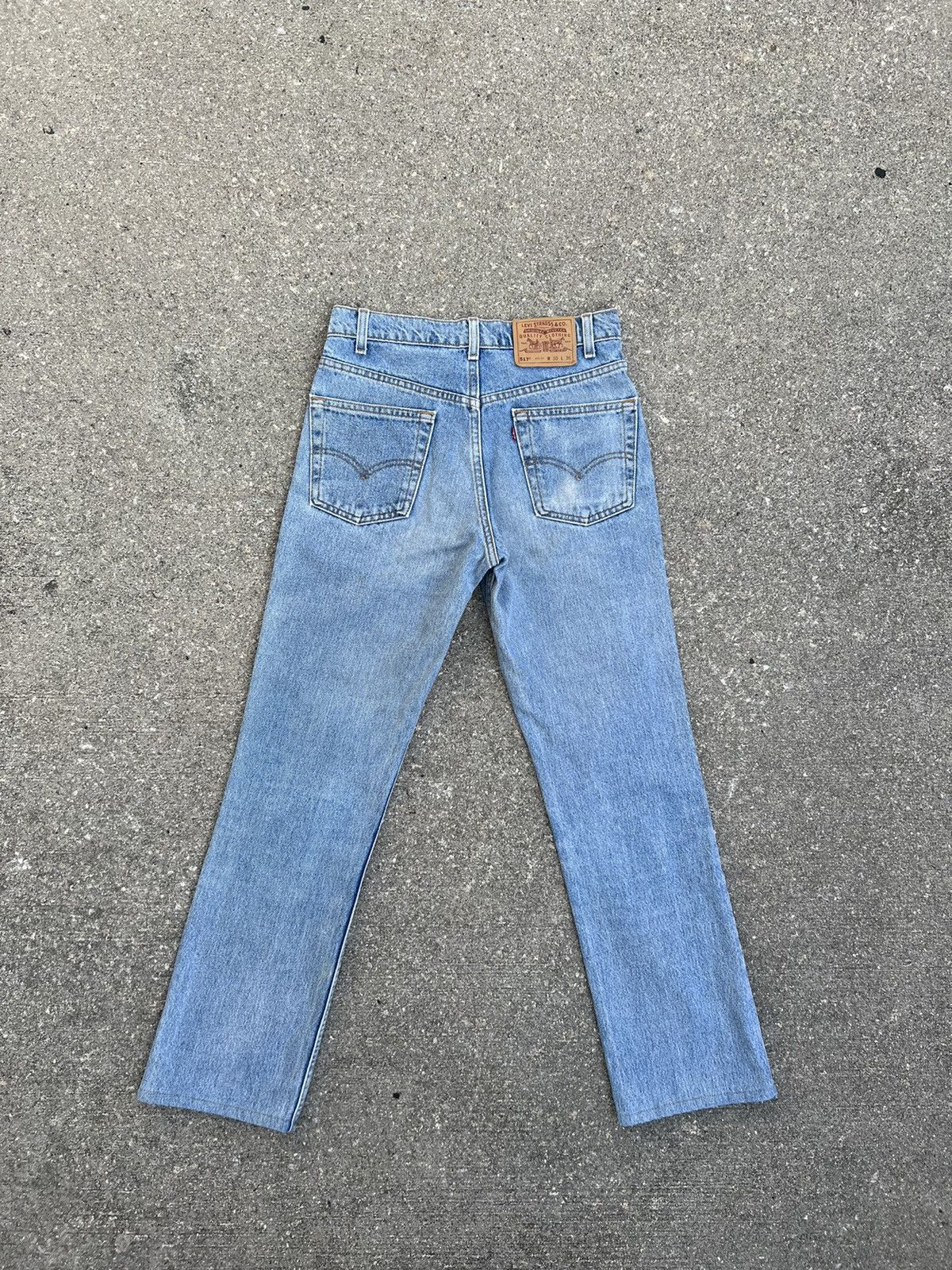 Levi's Vintage 1998 Levi’s 517 Orange Tab Denim Bootcut Jeans Size US 30 / EU 46 - 2 Thumbnail