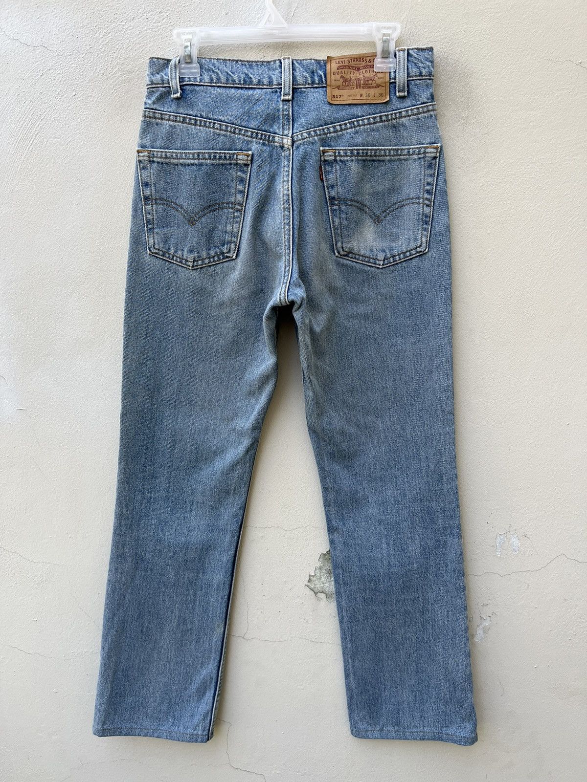 Levi's Vintage 1998 Levi’s 517 Orange Tab Denim Bootcut Jeans Size US 30 / EU 46 - 11 Thumbnail