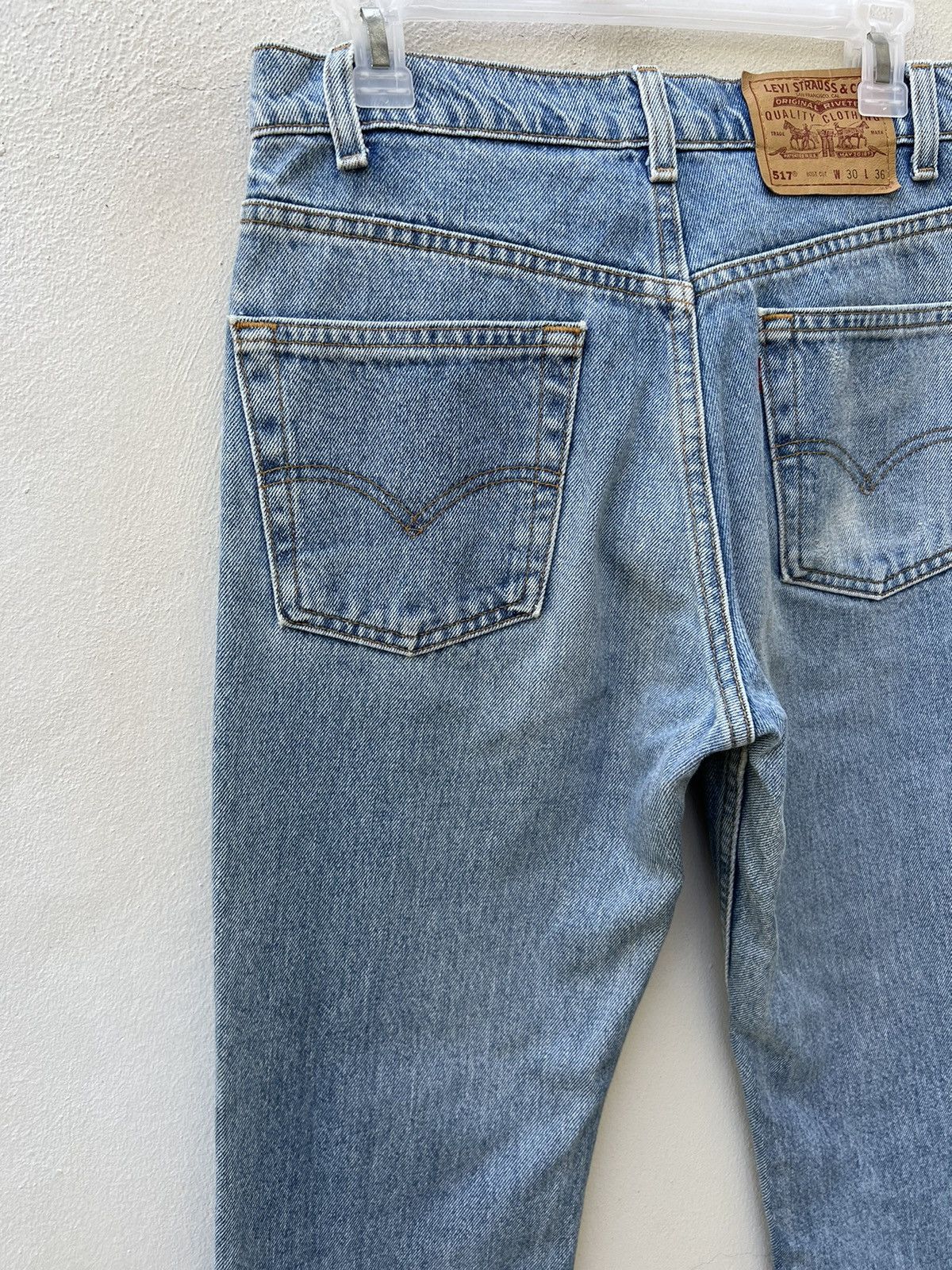 Levi's Vintage 1998 Levi’s 517 Orange Tab Denim Bootcut Jeans Size US 30 / EU 46 - 12 Thumbnail