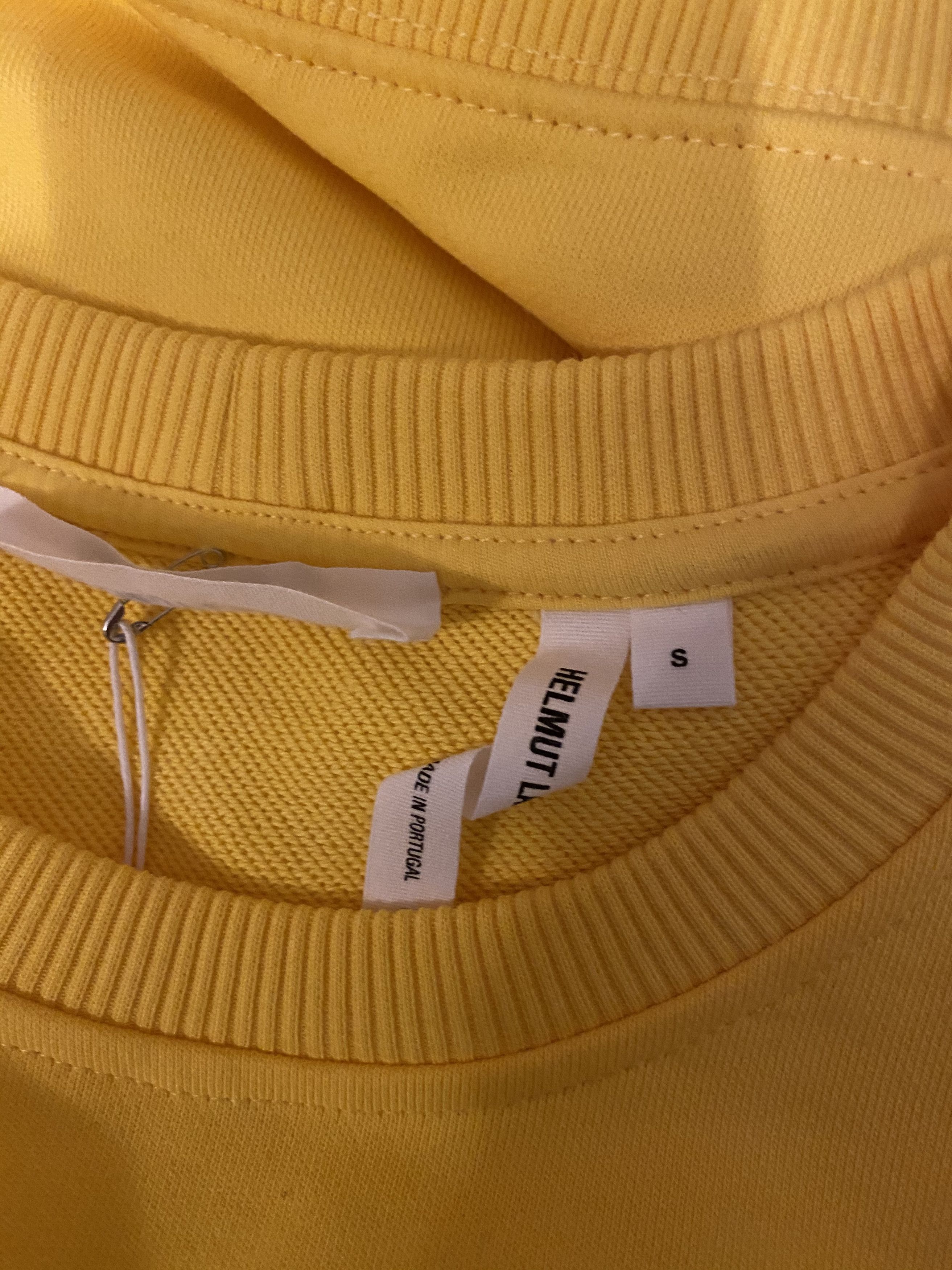 Helmut Lang ⚡️QUICK SALE⚡️ Helmut Lang Yellow Taxi Crewneck Sweater Size US S / EU 44-46 / 1 - 4 Thumbnail