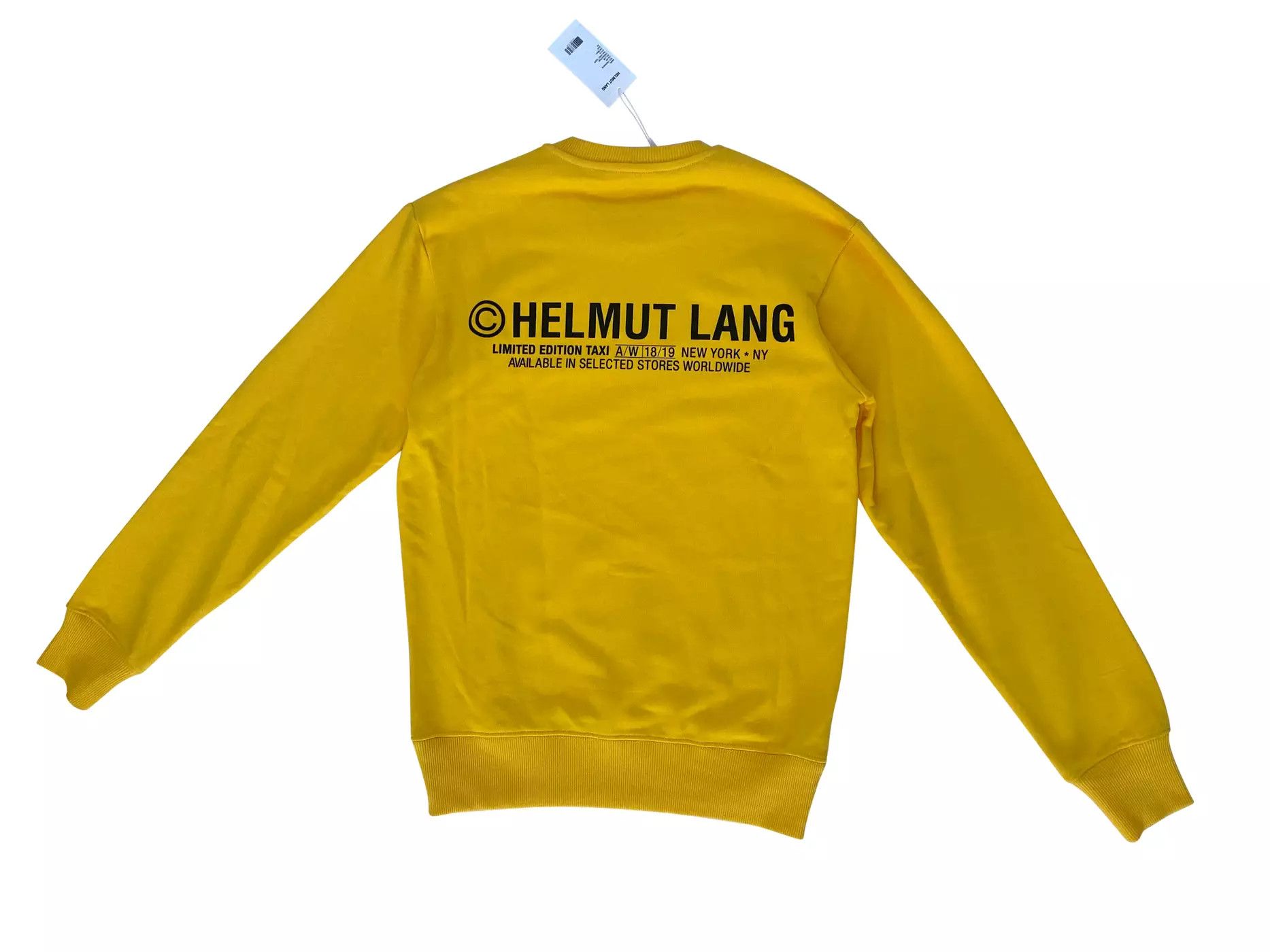 Helmut Lang ⚡️QUICK SALE⚡️ Helmut Lang Yellow Taxi Crewneck Sweater Size US S / EU 44-46 / 1 - 1 Thumbnail