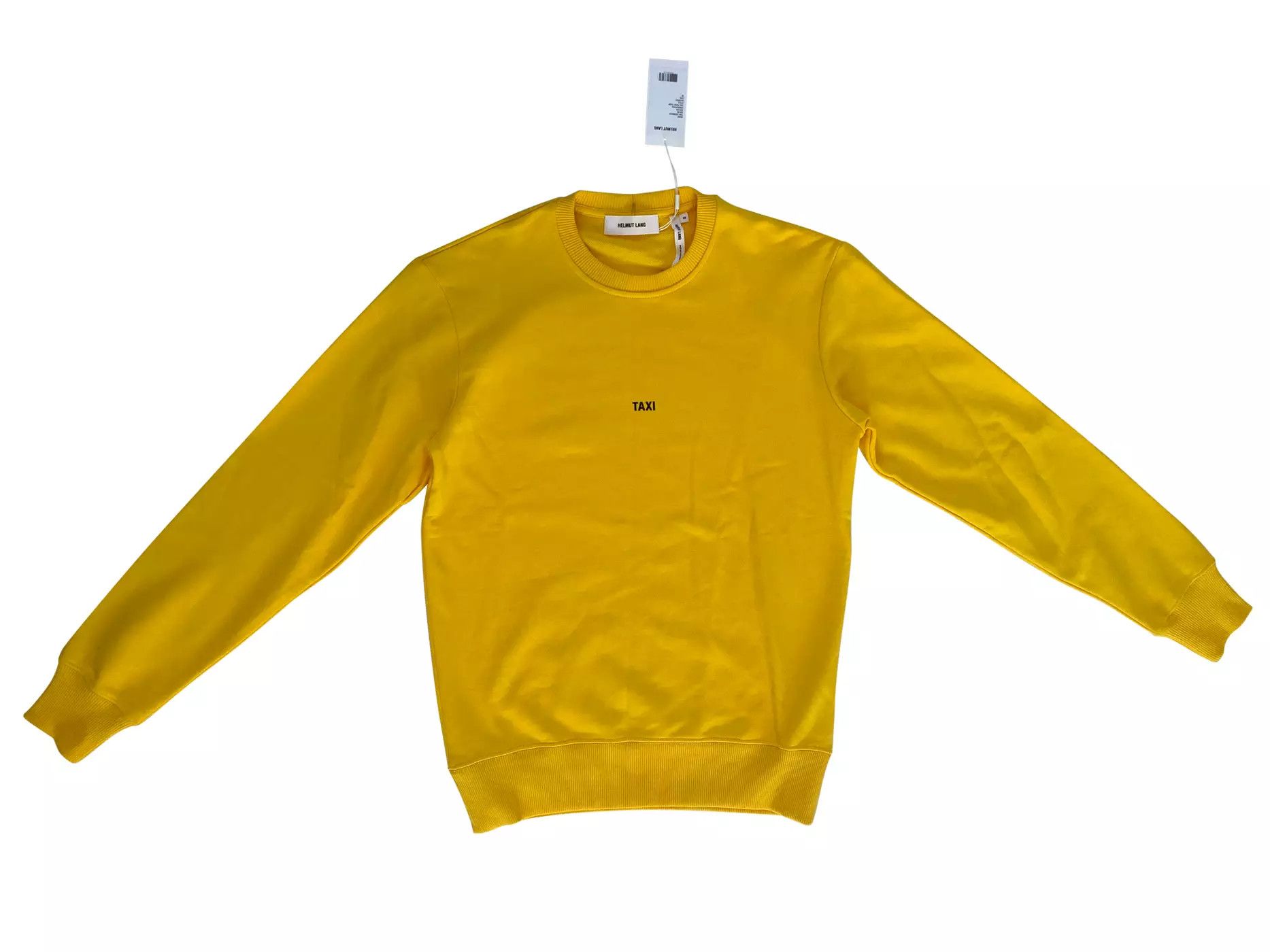 Helmut Lang ⚡️QUICK SALE⚡️ Helmut Lang Yellow Taxi Crewneck Sweater Size US S / EU 44-46 / 1 - 2 Thumbnail