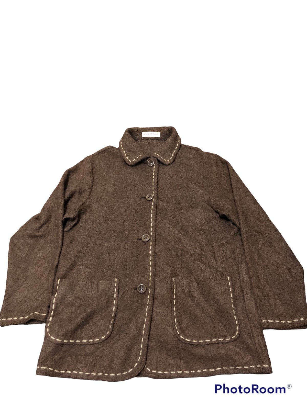image of Belle Maison Knitwear Button in Choclate, Men's (Size Medium)