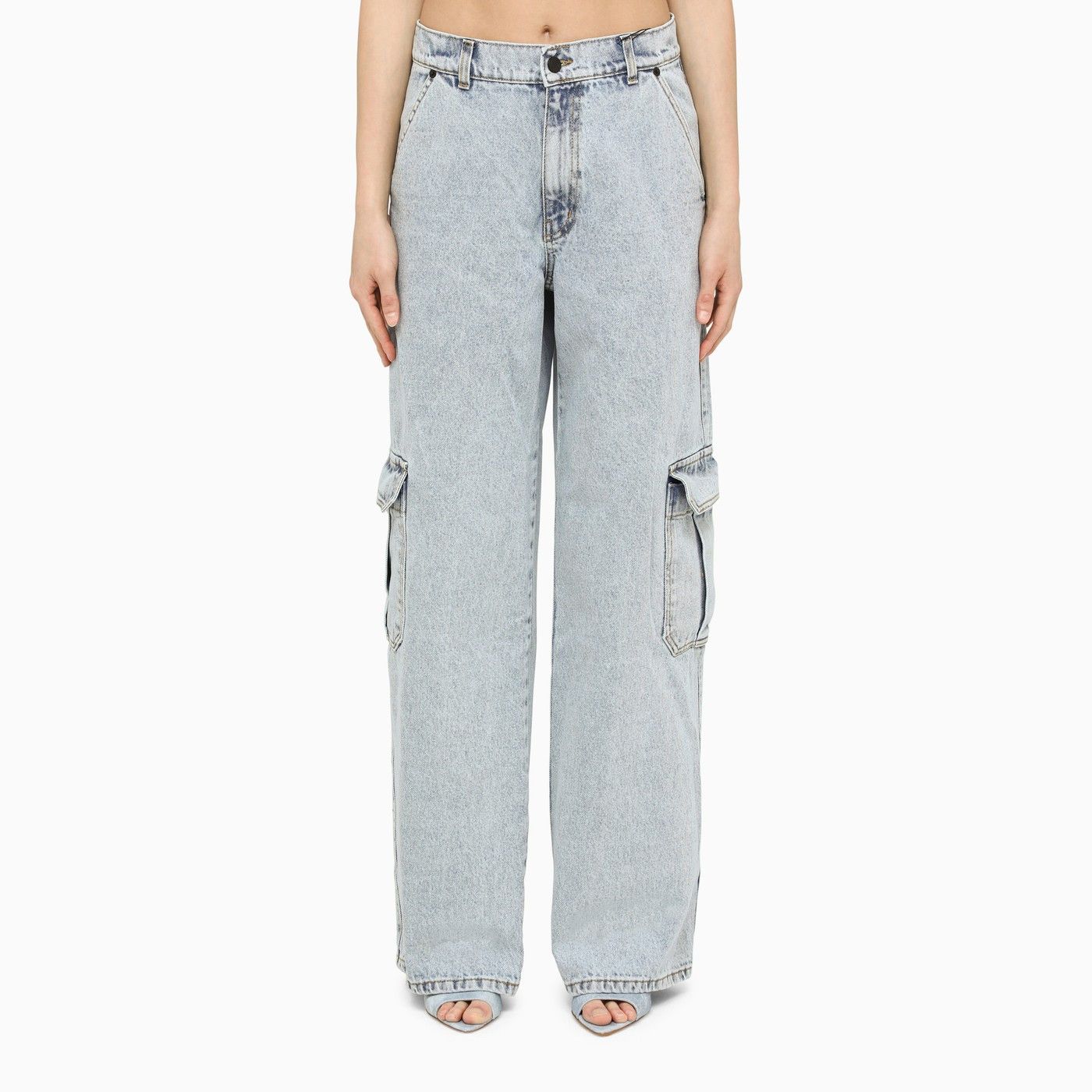 o1d2blof0623 Cargo Jeans in Light Blue