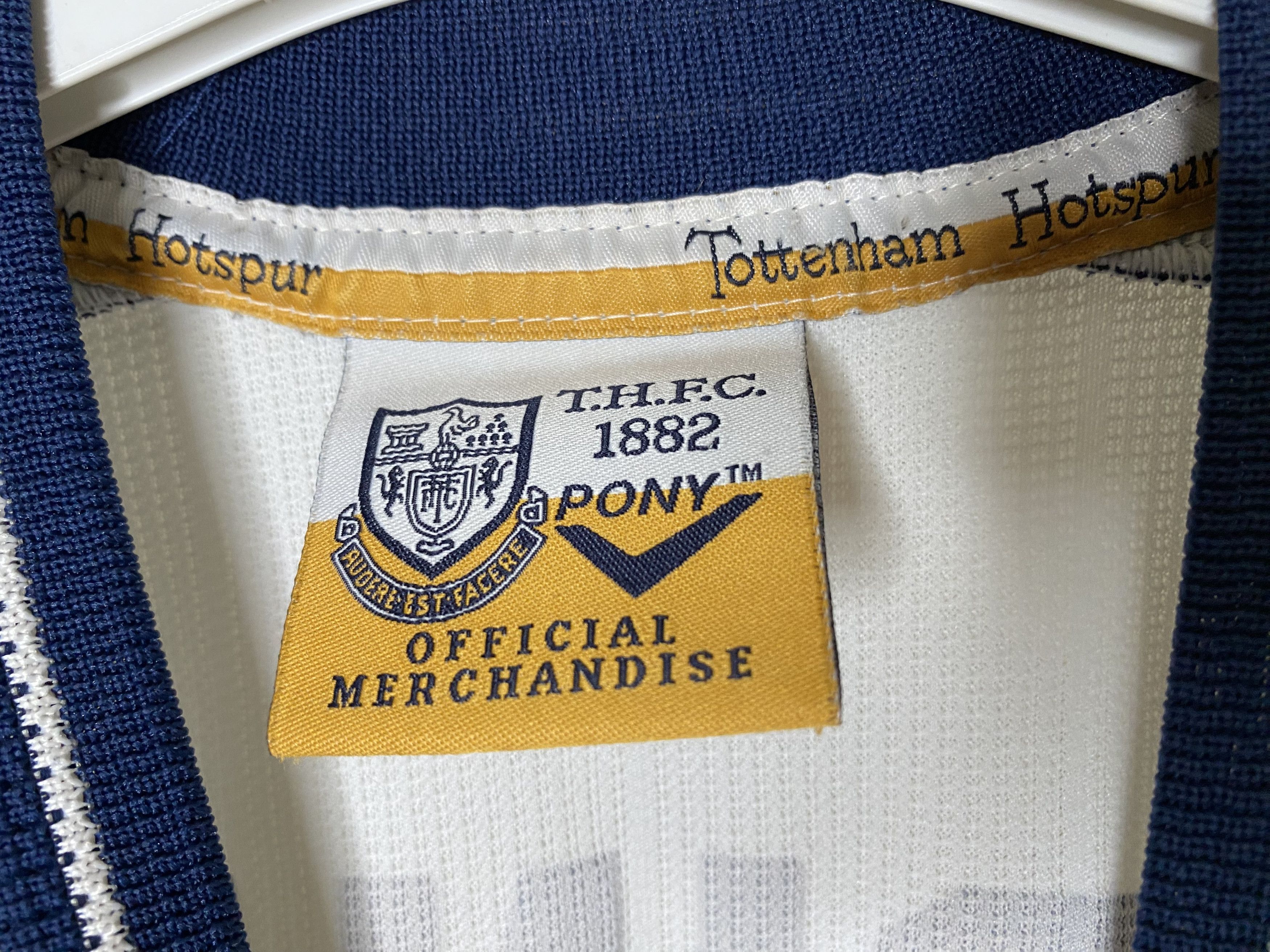PONY × Vintage #10 FERDINAND TOTTENHAM HOTSPUR 1997 HOME FOOTBALL SOCCER Size US L / EU 52-54 / 3 - 10 Thumbnail
