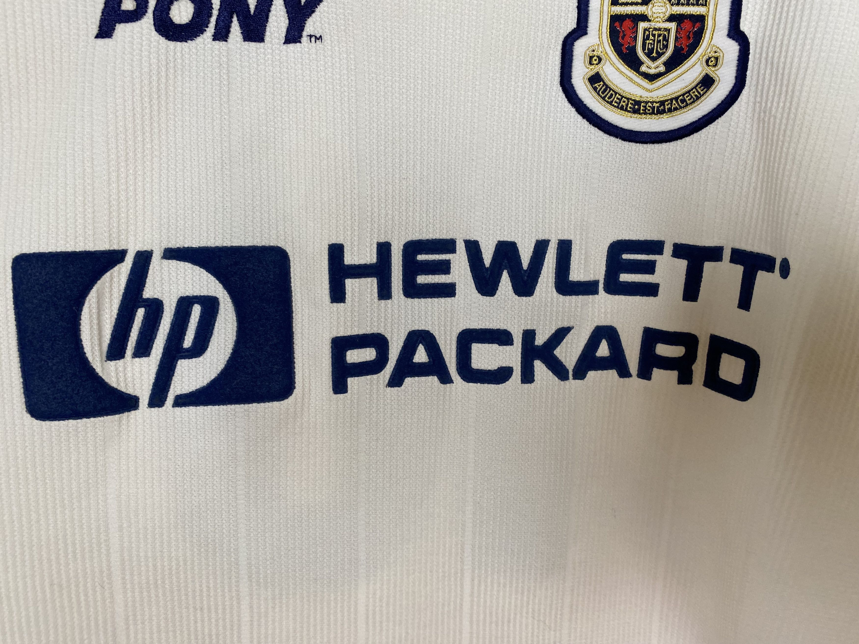 PONY × Vintage #10 FERDINAND TOTTENHAM HOTSPUR 1997 HOME FOOTBALL SOCCER Size US L / EU 52-54 / 3 - 6 Thumbnail
