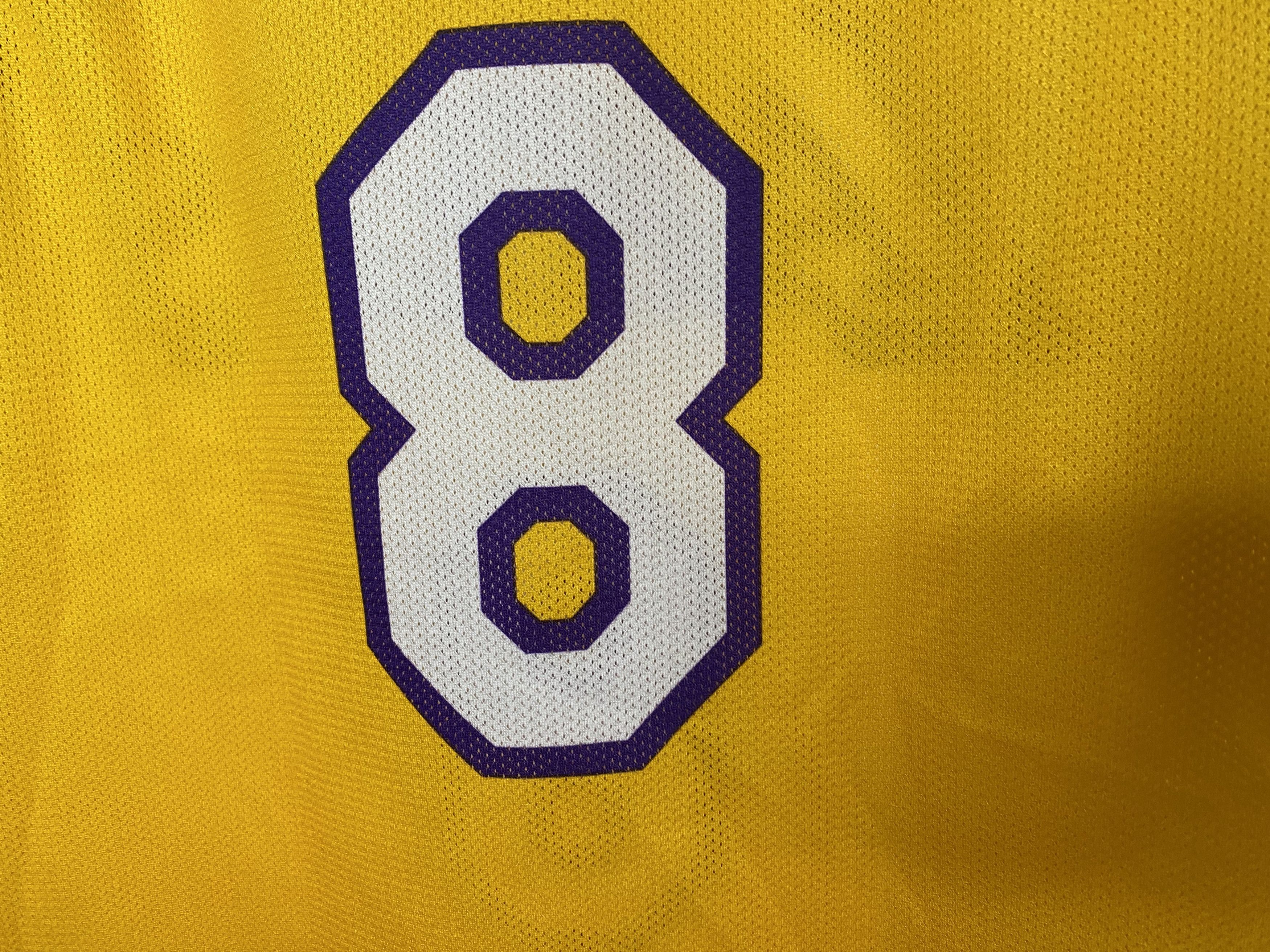 Champion × NBA #8 KOBE BRYANT LOS ANGELES LAKERS BASKETBALL SHIRT JERSEY Size US M / EU 48-50 / 2 - 4 Thumbnail