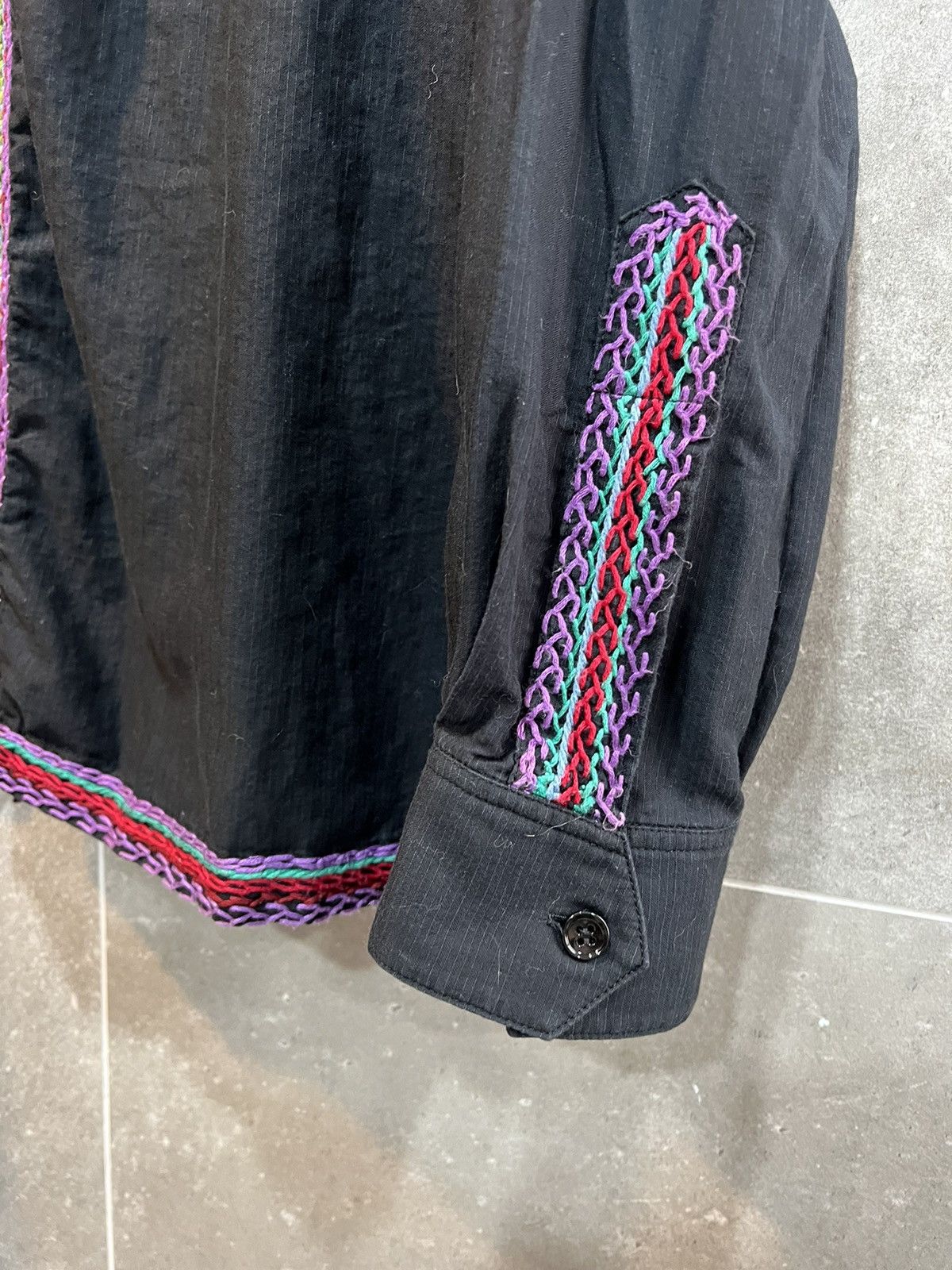Hedi Slimane × Saint Laurent Paris 15SS Multicolor Embroidered Tunic Shirt sz38 Size US S / EU 44-46 / 1 - 3 Thumbnail