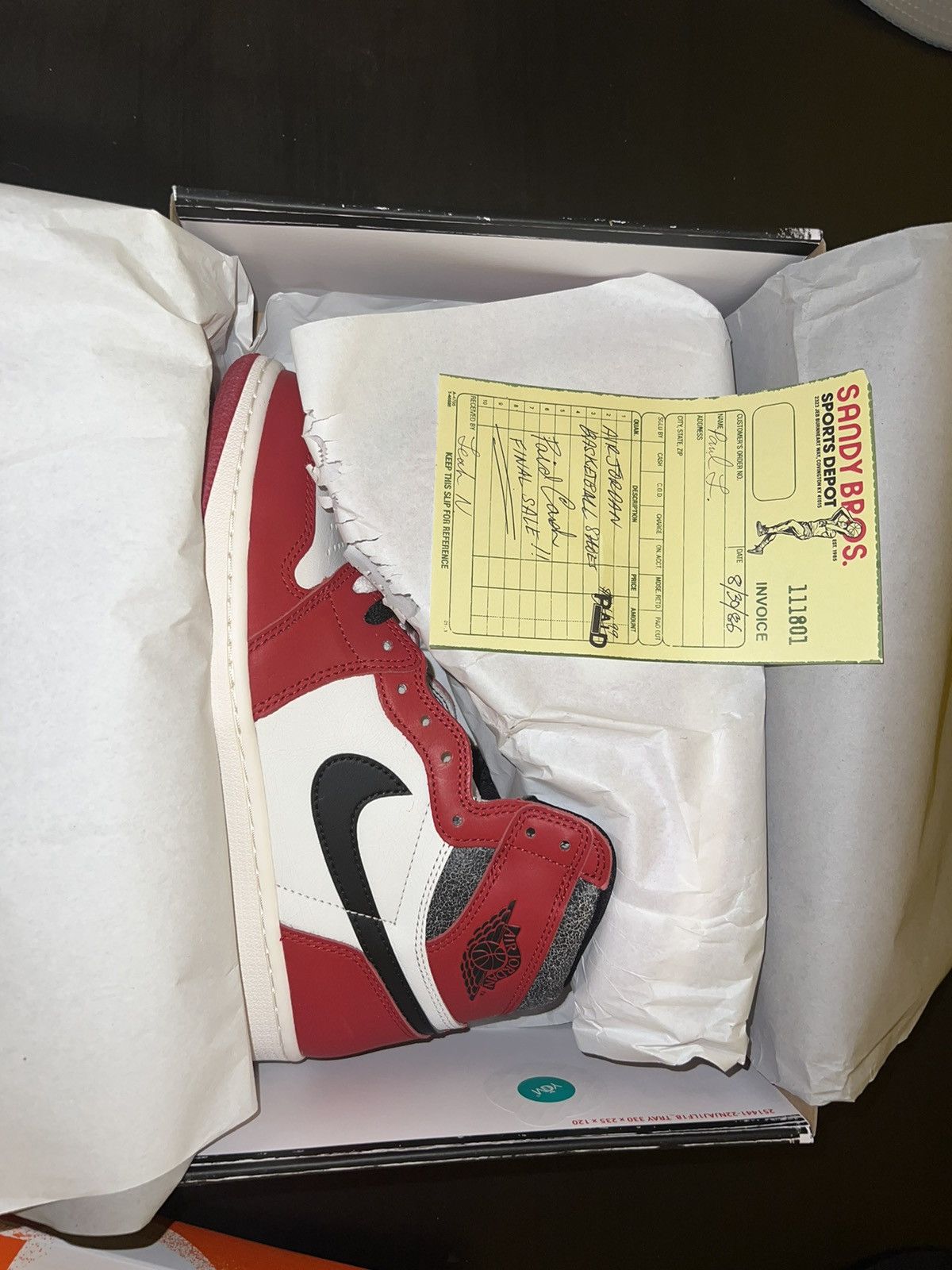 Jordan Brand Jordan 1 Chicago Lost and Found Grailed