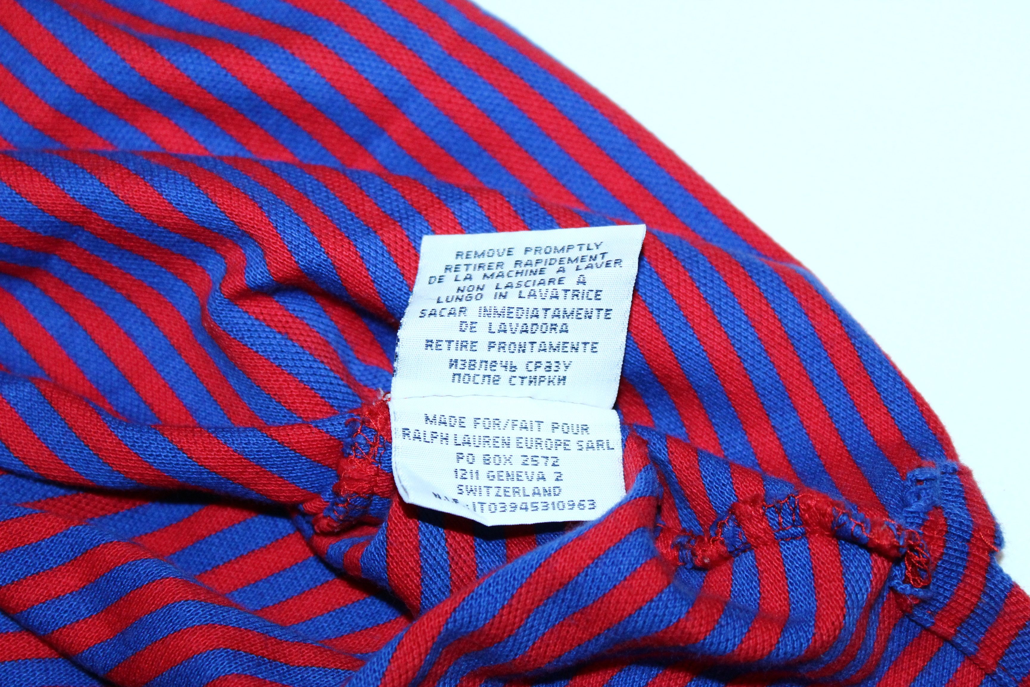 Polo Ralph Lauren Vintage Polo Ralph Lauren Slim Fit Striped Polo Shirt Size US M / EU 48-50 / 2 - 5 Thumbnail