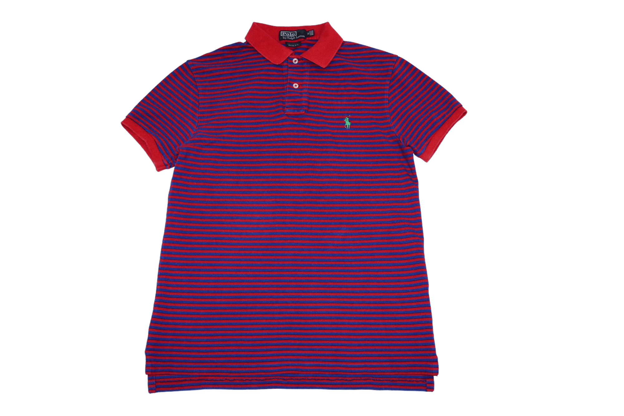 Polo Ralph Lauren Vintage Polo Ralph Lauren Slim Fit Striped Polo Shirt Size US M / EU 48-50 / 2 - 1 Thumbnail