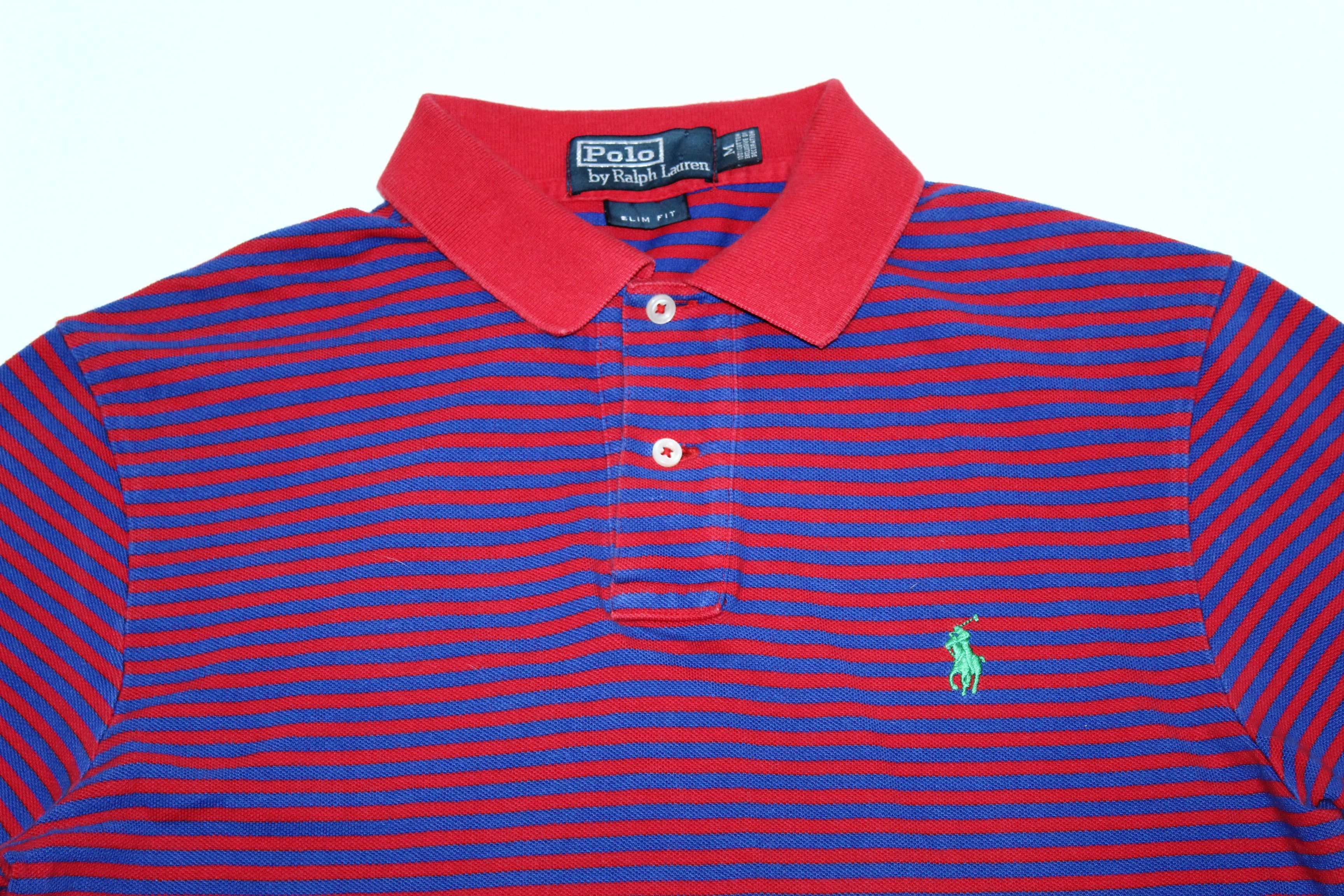 Polo Ralph Lauren Vintage Polo Ralph Lauren Slim Fit Striped Polo Shirt Size US M / EU 48-50 / 2 - 4 Thumbnail
