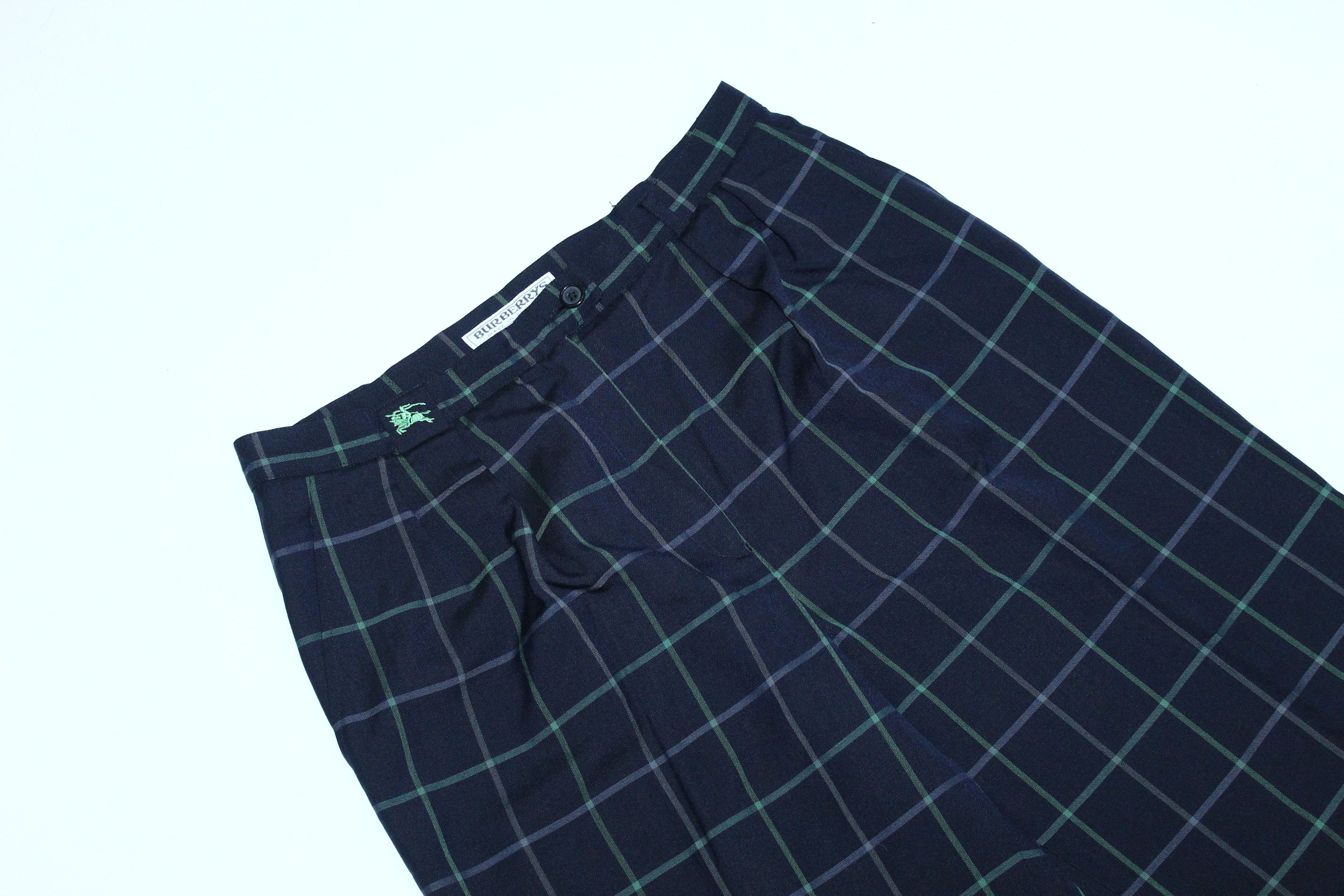 Burberry 70s Burberry's Golf Country Check Wool Viscose Blend Pants Size US 32 / EU 48 - 4 Thumbnail