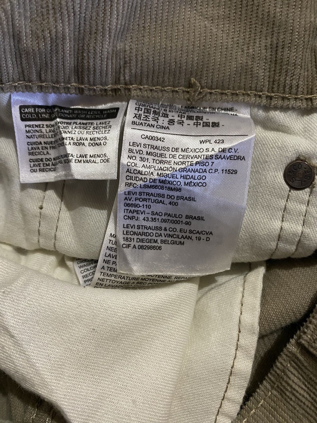 Japanese Brand Levi’s 505 Corduroy Single R Size US 32 / EU 48 - 10 Thumbnail