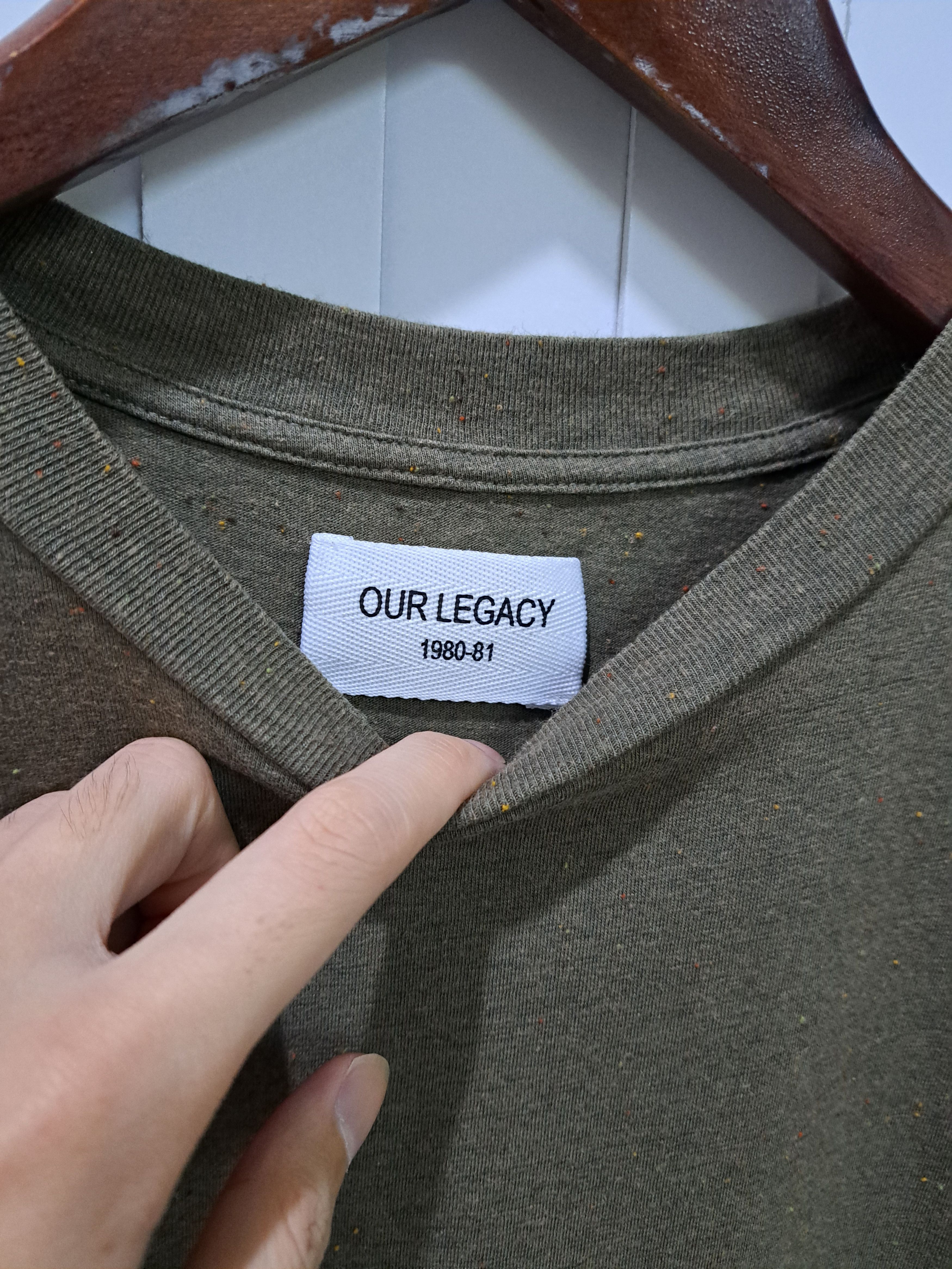 Our Legacy Our Legacy Shirt Olive Textured T-Shirt Size US S / EU 44-46 / 1 - 3 Thumbnail