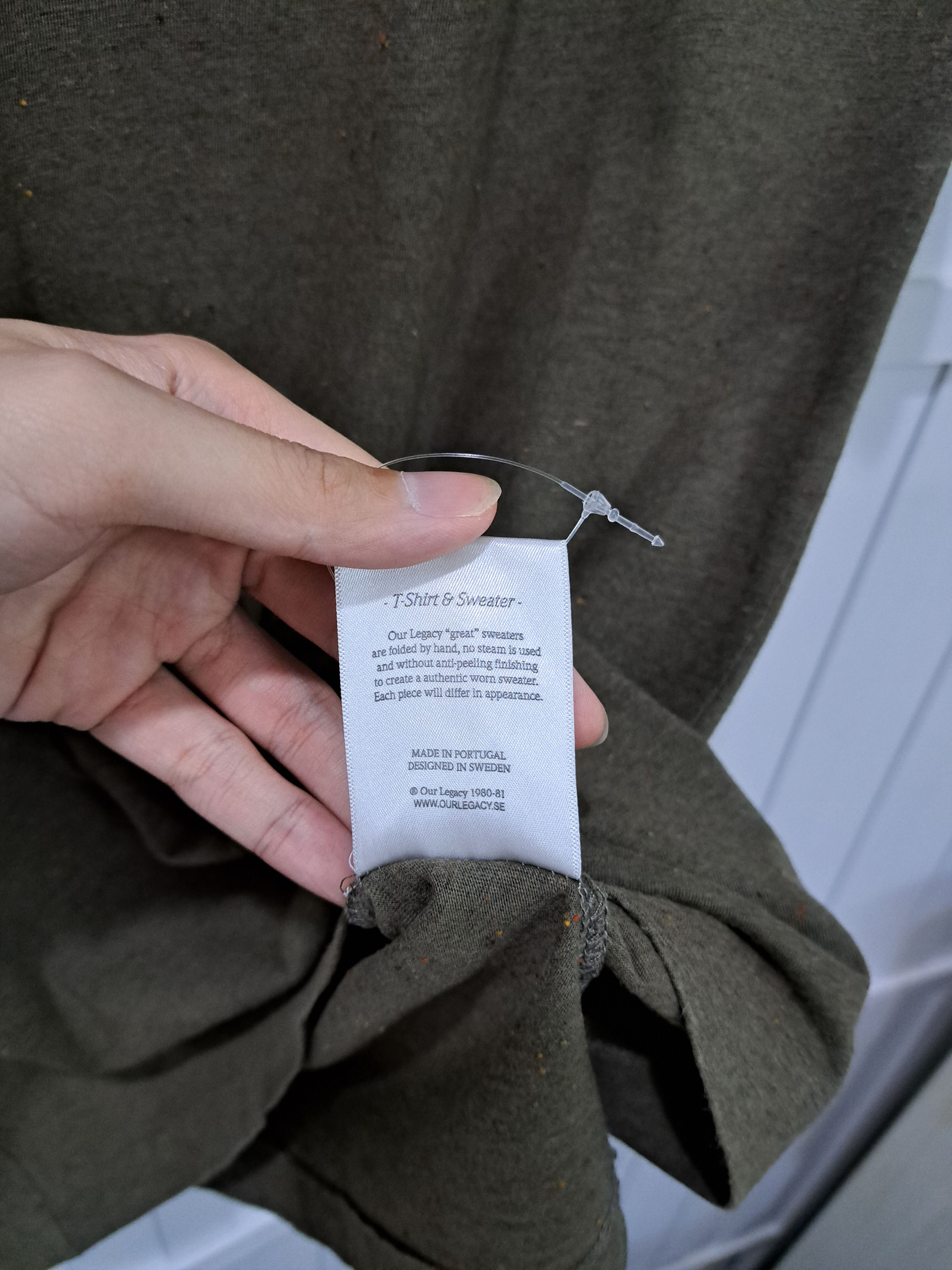 Our Legacy Our Legacy Shirt Olive Textured T-Shirt Size US S / EU 44-46 / 1 - 6 Thumbnail