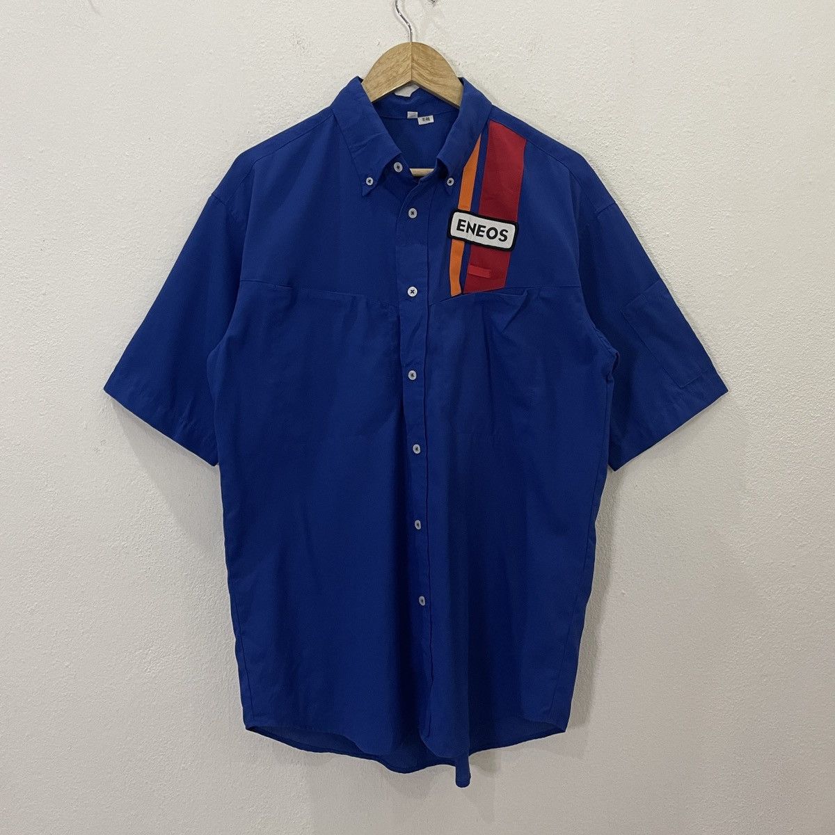 Japanese Brand Vintage Eneos Racing Button Ups Tee Size US L / EU 52-54 / 3 - 1 Thumbnail
