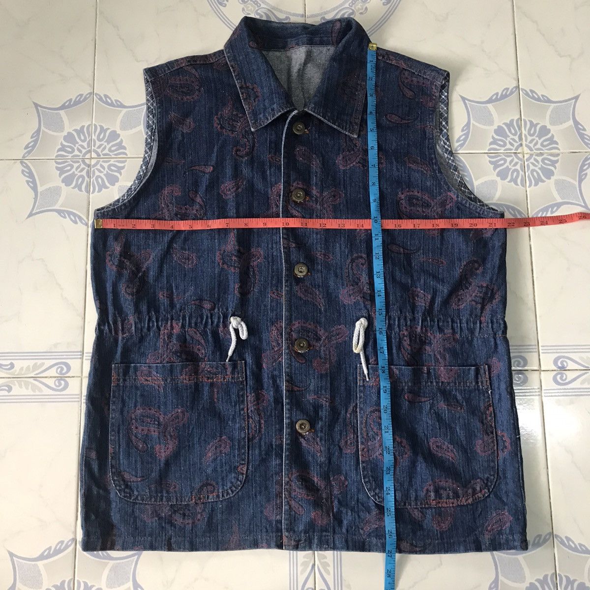 Art Comes First Paisley Printed Vest Size US L / EU 52-54 / 3 - 14 Thumbnail