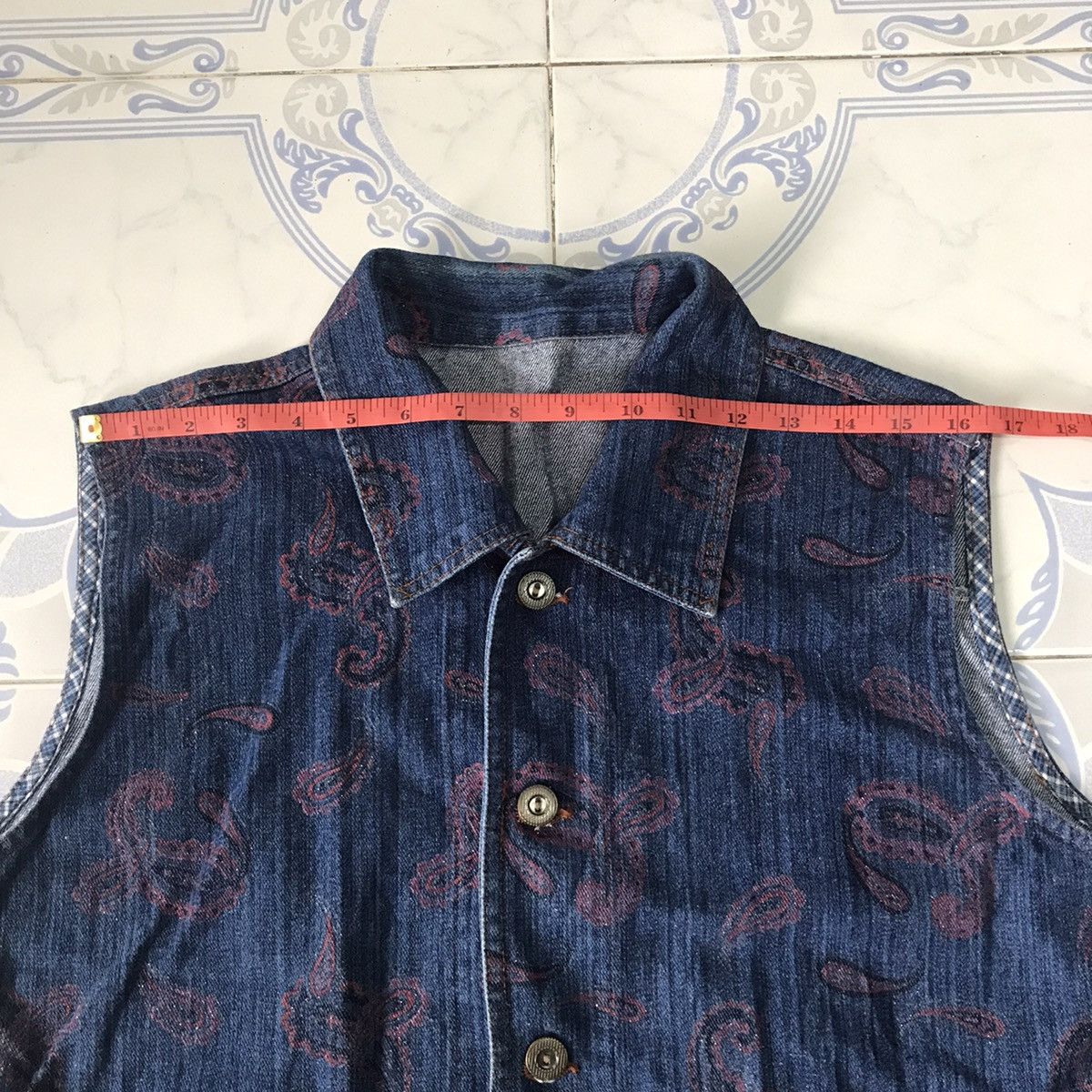 Art Comes First Paisley Printed Vest Size US L / EU 52-54 / 3 - 15 Thumbnail