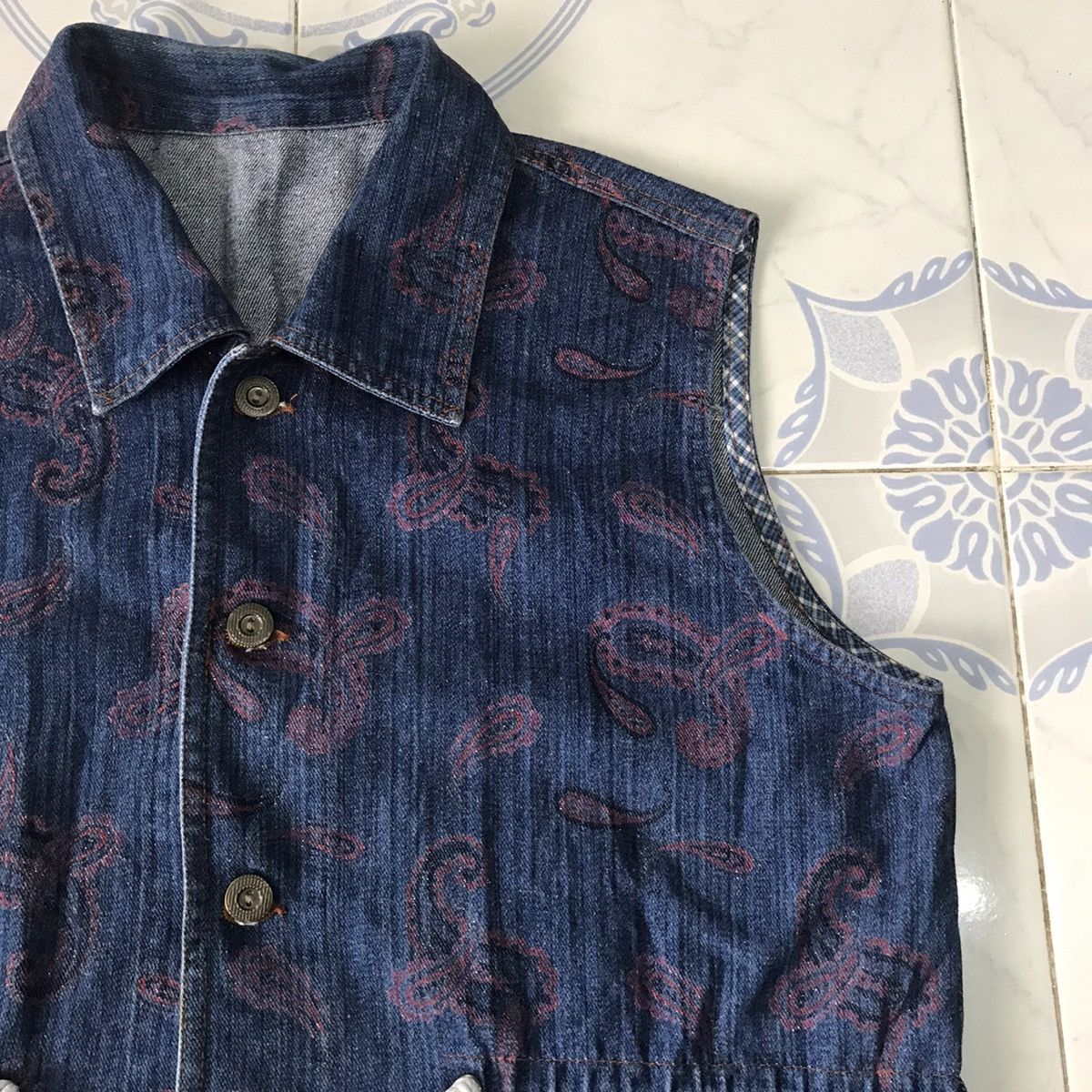 Art Comes First Paisley Printed Vest Size US L / EU 52-54 / 3 - 5 Thumbnail
