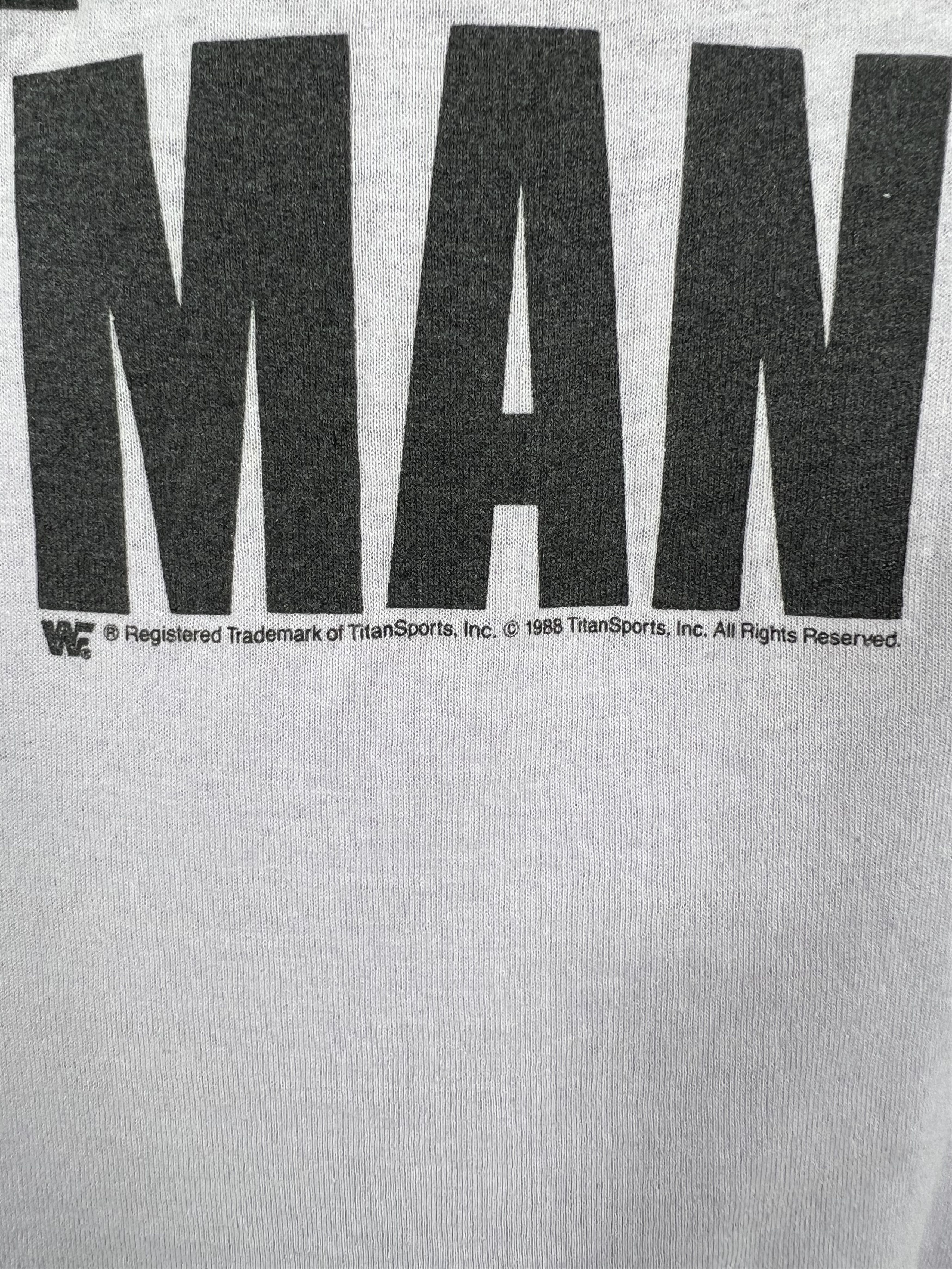 Vintage Vintage 80s WWF Macho Man Randy Savage Promo Tee (L) GTMB329 Size US L / EU 52-54 / 3 - 6 Thumbnail