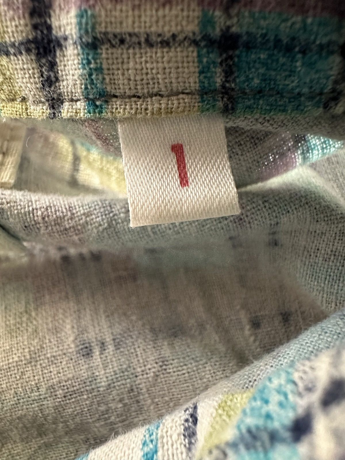 Blue Blue Japan × HOLLYWOOD RANCH MARKET × Japanese Brand 00's H.R Market x HEMP plaid shirt snap button Size US M / EU 48-50 / 2 - 10 Thumbnail
