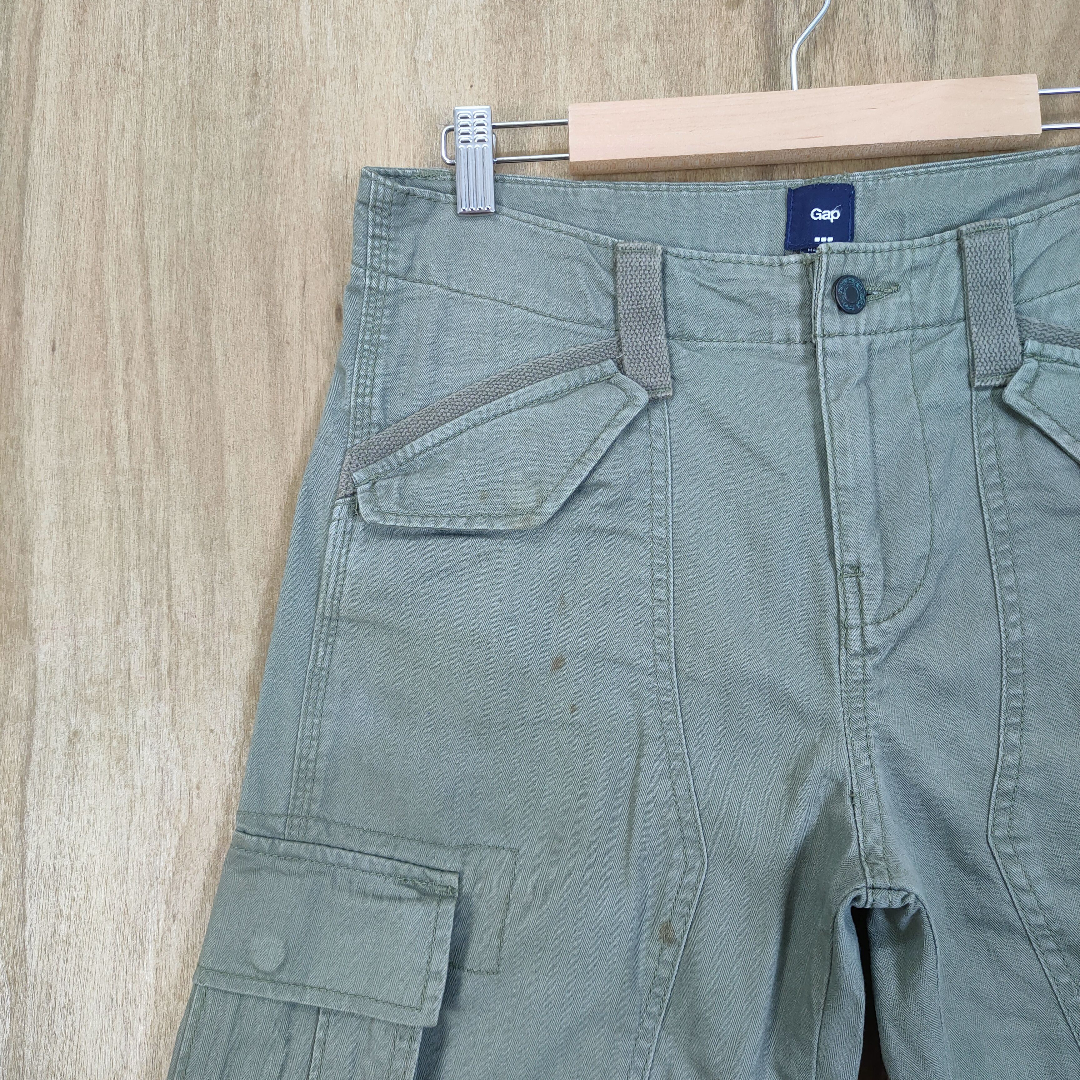 Gap VINTAGE GAP FADED DOUBLE KNEE CARGO PANTS Size US 30 / EU 46 - 5 Thumbnail