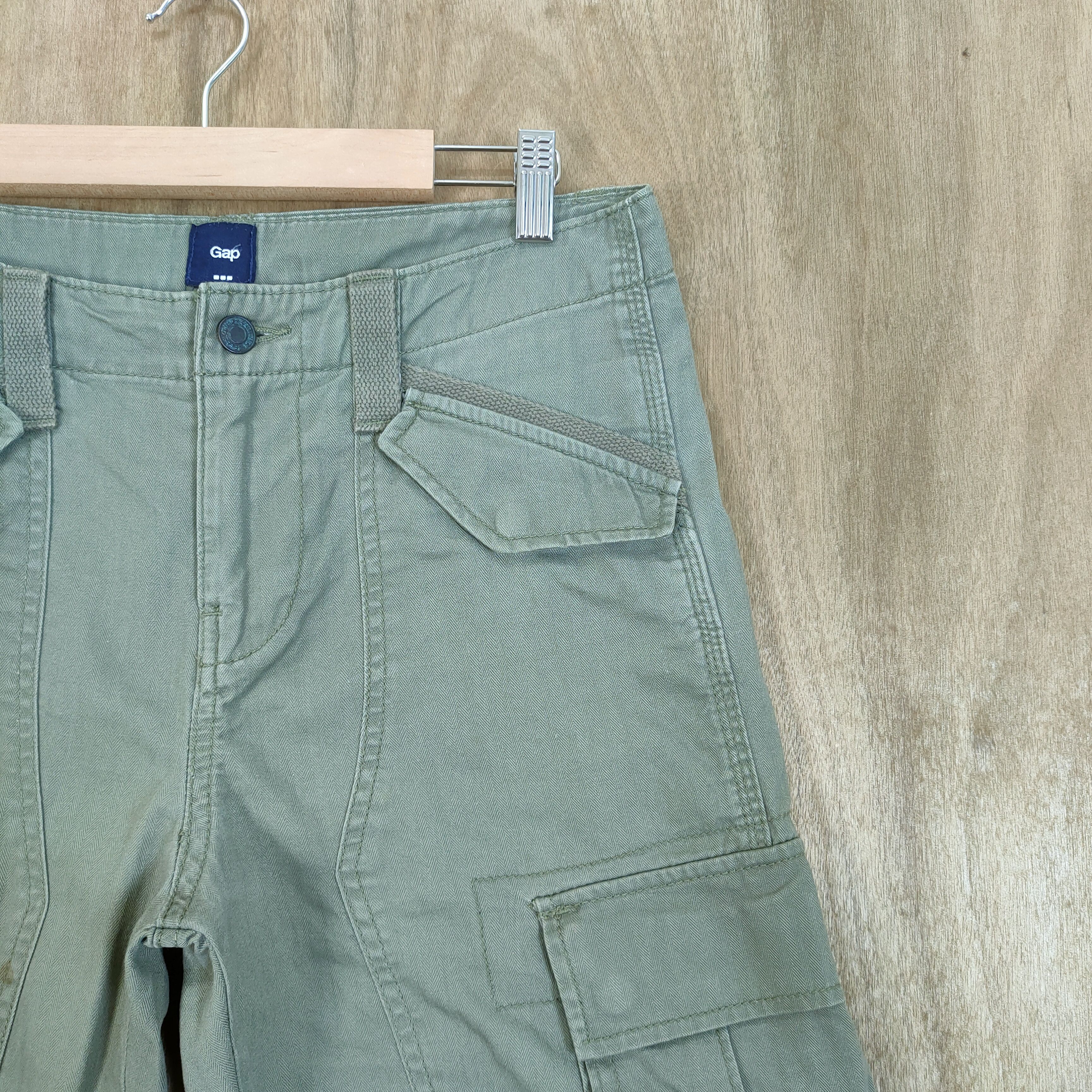 Gap VINTAGE GAP FADED DOUBLE KNEE CARGO PANTS Size US 30 / EU 46 - 6 Thumbnail