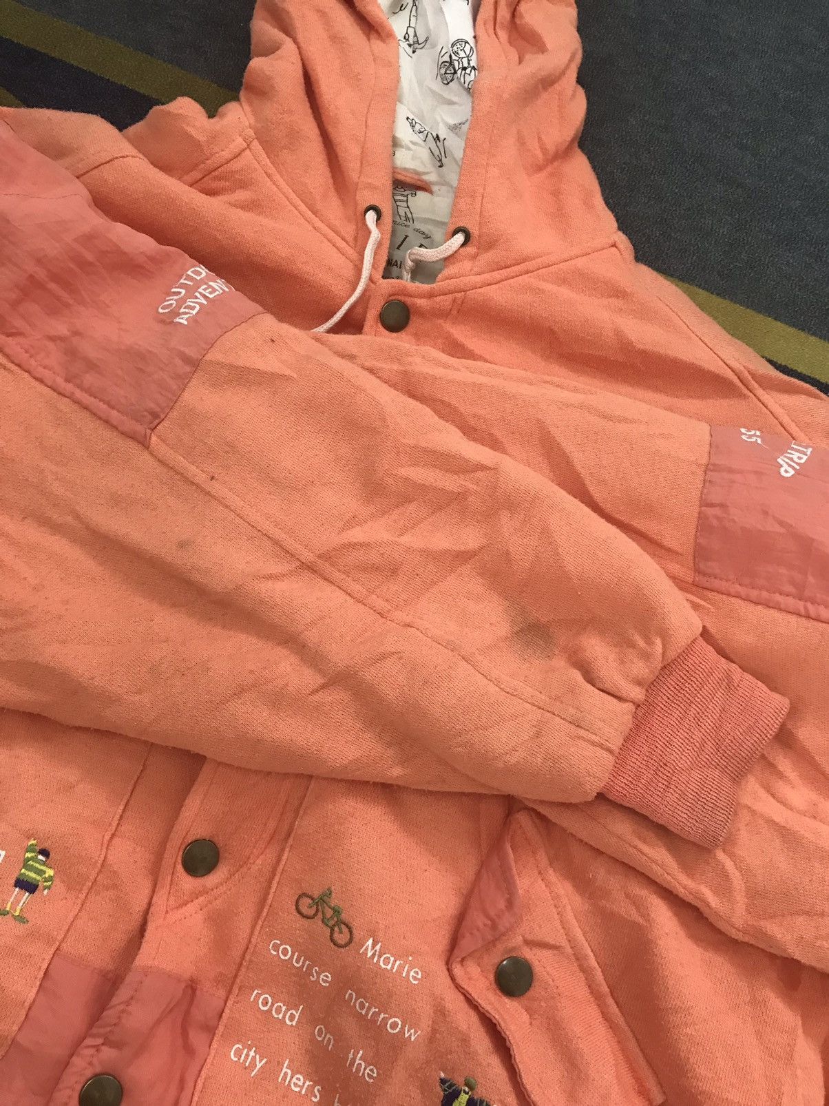 Japanese Brand Vtg Marie International Bomber Like Jacket Hooded Size US M / EU 48-50 / 2 - 10 Thumbnail