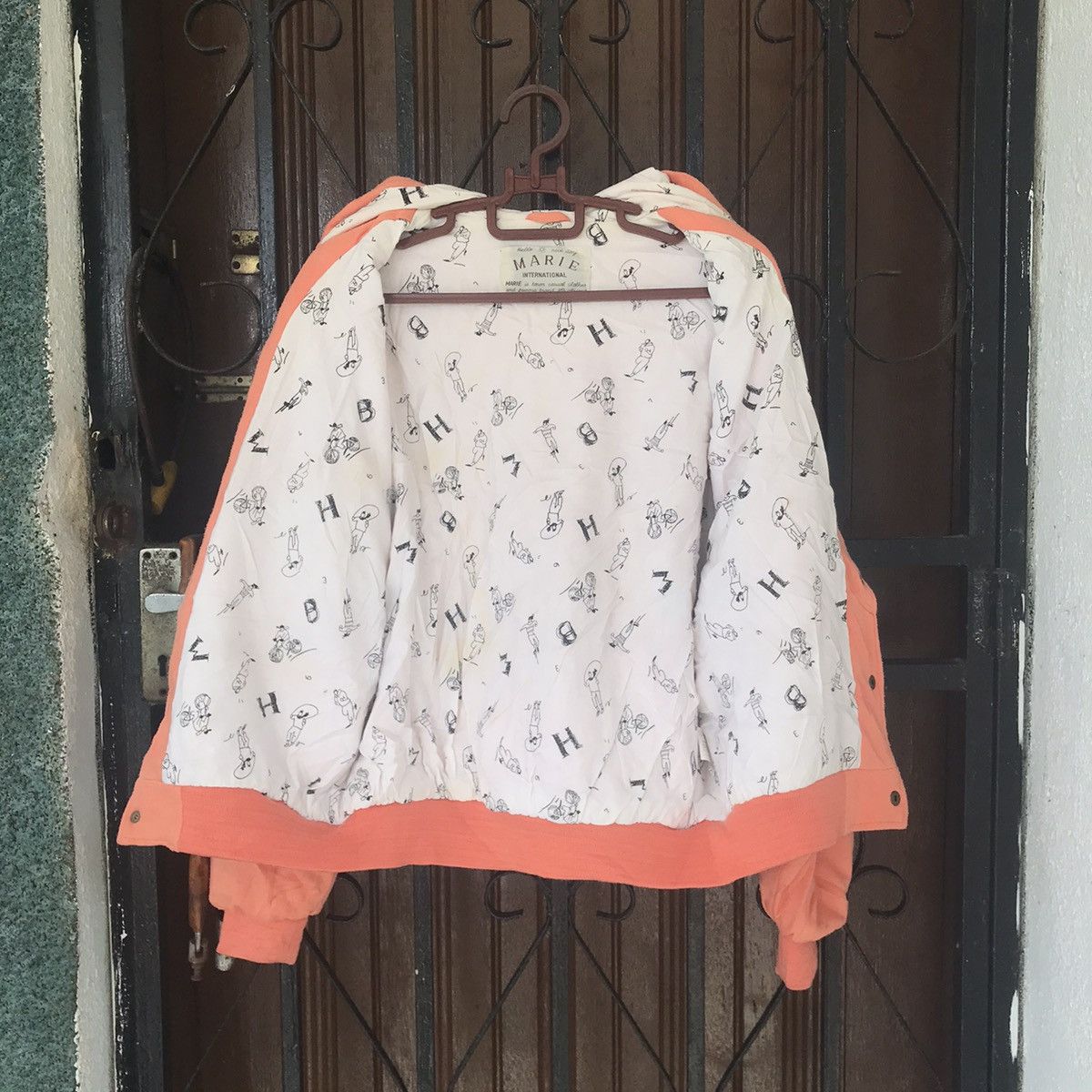 Japanese Brand Vtg Marie International Bomber Like Jacket Hooded Size US M / EU 48-50 / 2 - 3 Thumbnail